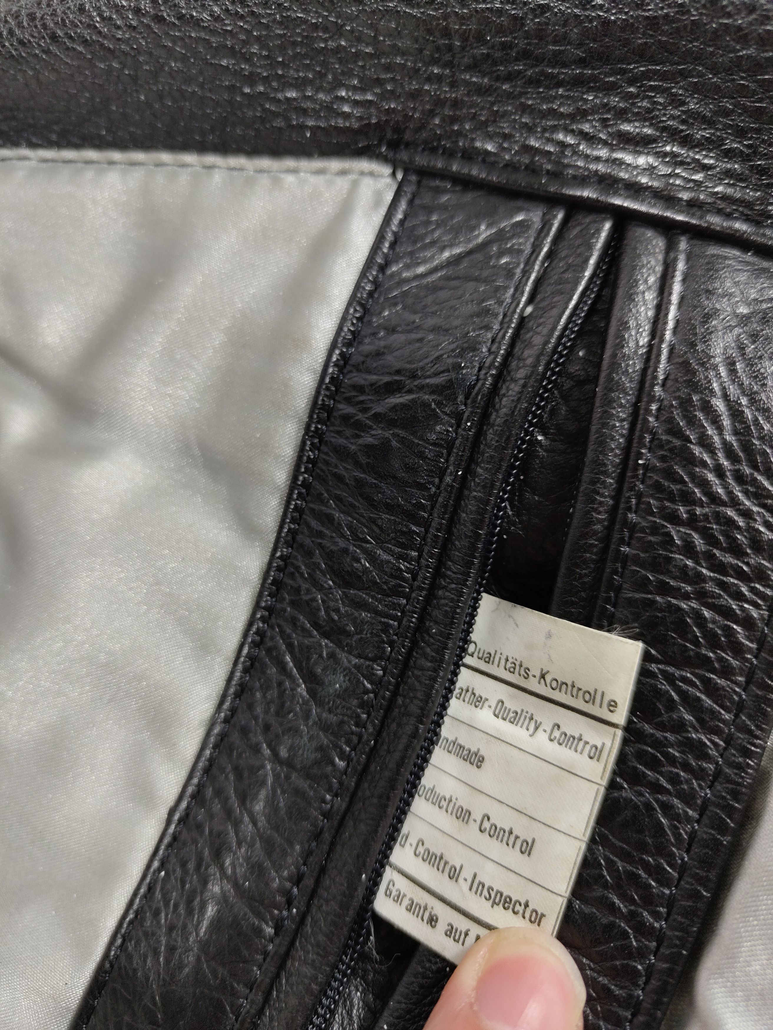 Leather × Vintage Vintage Leather Biker Jacket Size US L / EU 52-54 / 3 - 12 Thumbnail