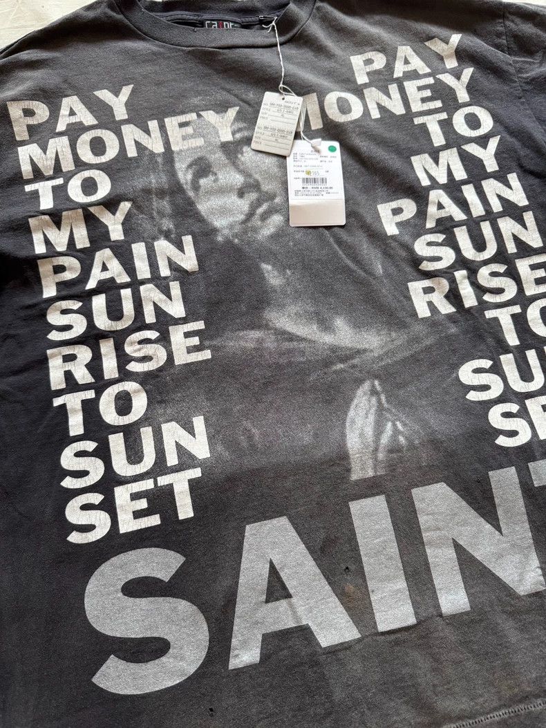 Saint Michael Saint Michael Letters like gray short sleeves Size US XL / EU 56 / 4 - 4 Thumbnail