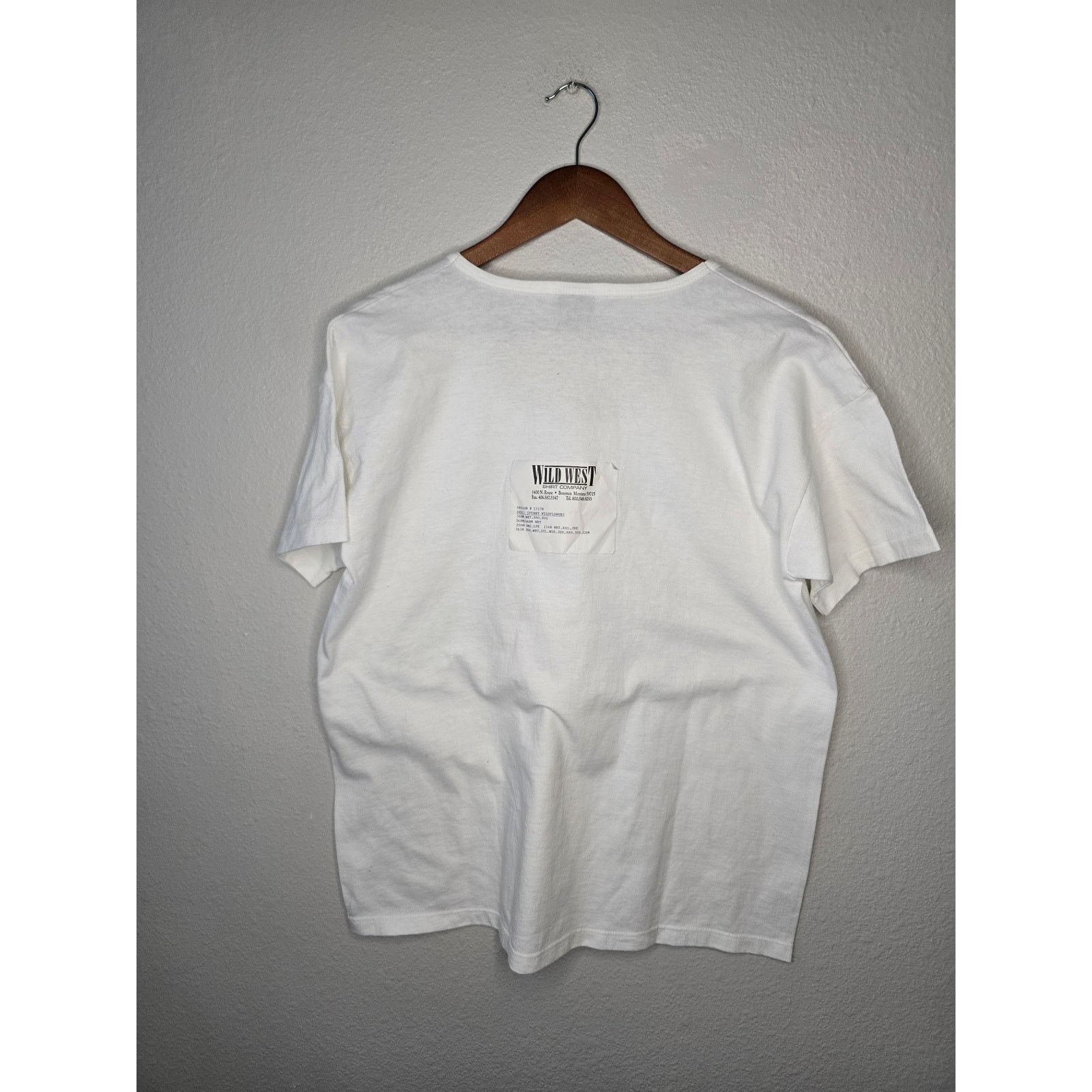 Vintage Vintage Montana Shirt Womens L Floral Wildflower White Tee Size L / US 10 / IT 46 - 9 Thumbnail