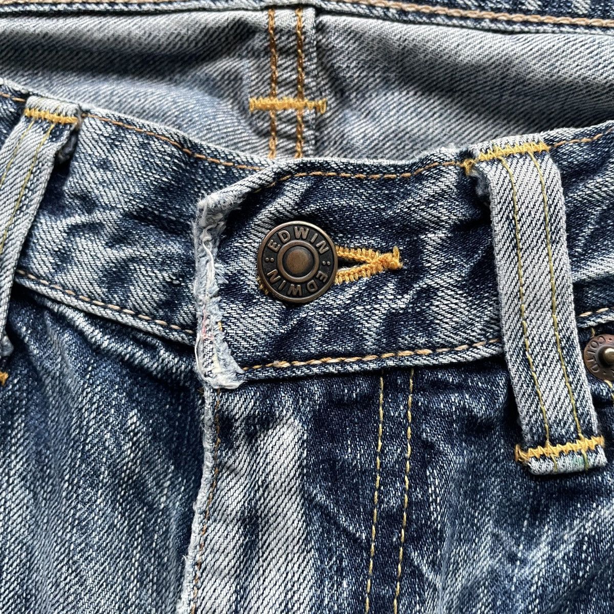 Edwin × Jean × Vintage W32x30💥 Vintage Edwin Faded Denim Jeans Pants Hot Items Size US 32 / EU 48 - 6 Thumbnail