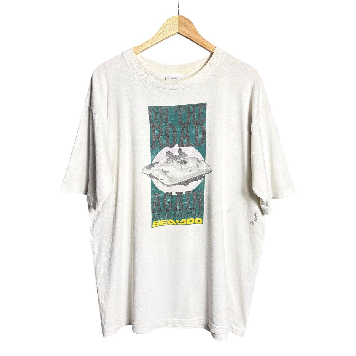 Vintage Vintage 90s Speedster Jet Ski Sea-Doo Graphic T-Shirt / Surf Size US XL / EU 56 / 4 - 1 Thumbnail