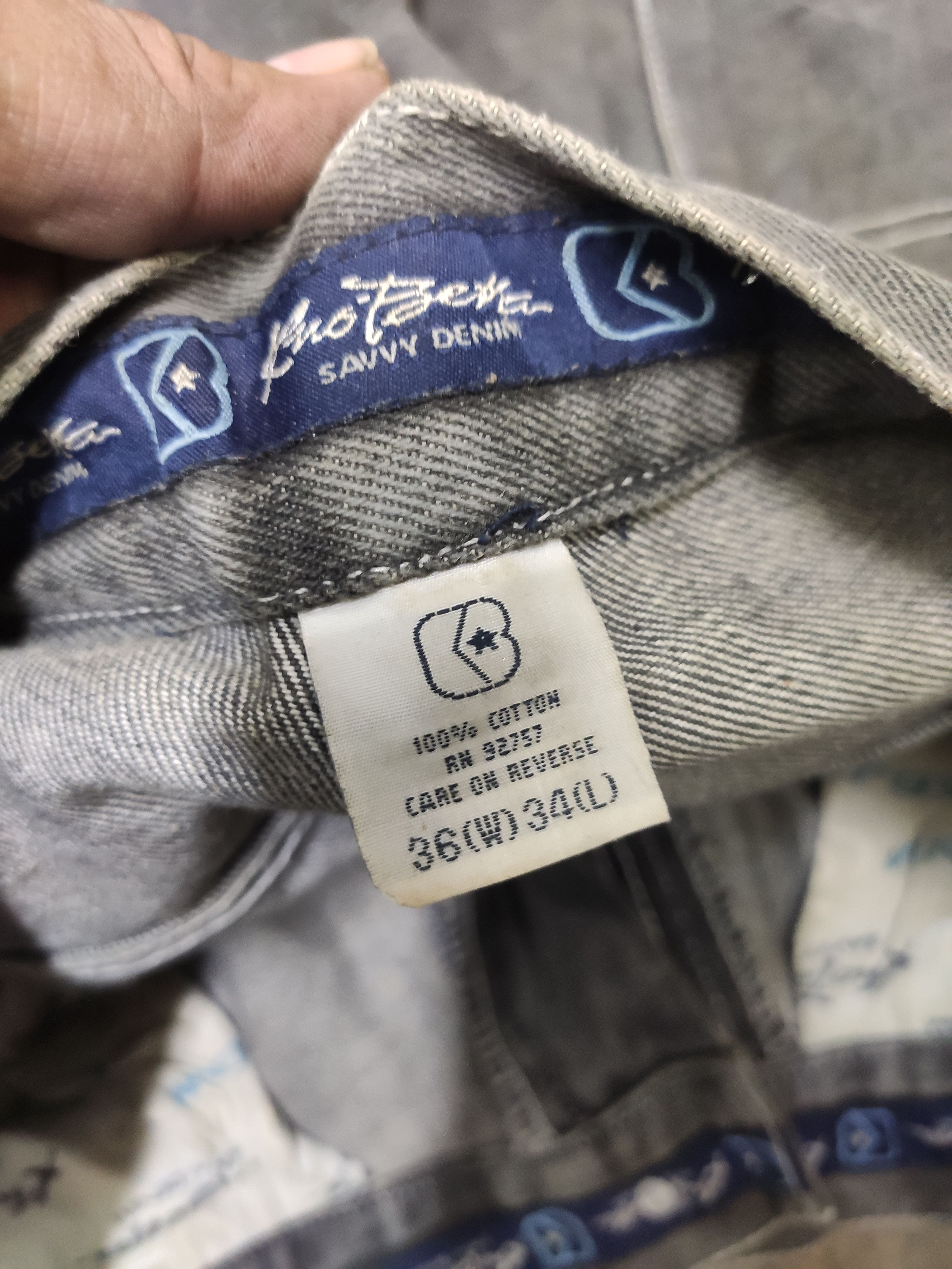 Fubu 🔥 Kno Betta savvy denim baggy JNCO design hype faded Size US 36 / EU 52 - 10 Thumbnail