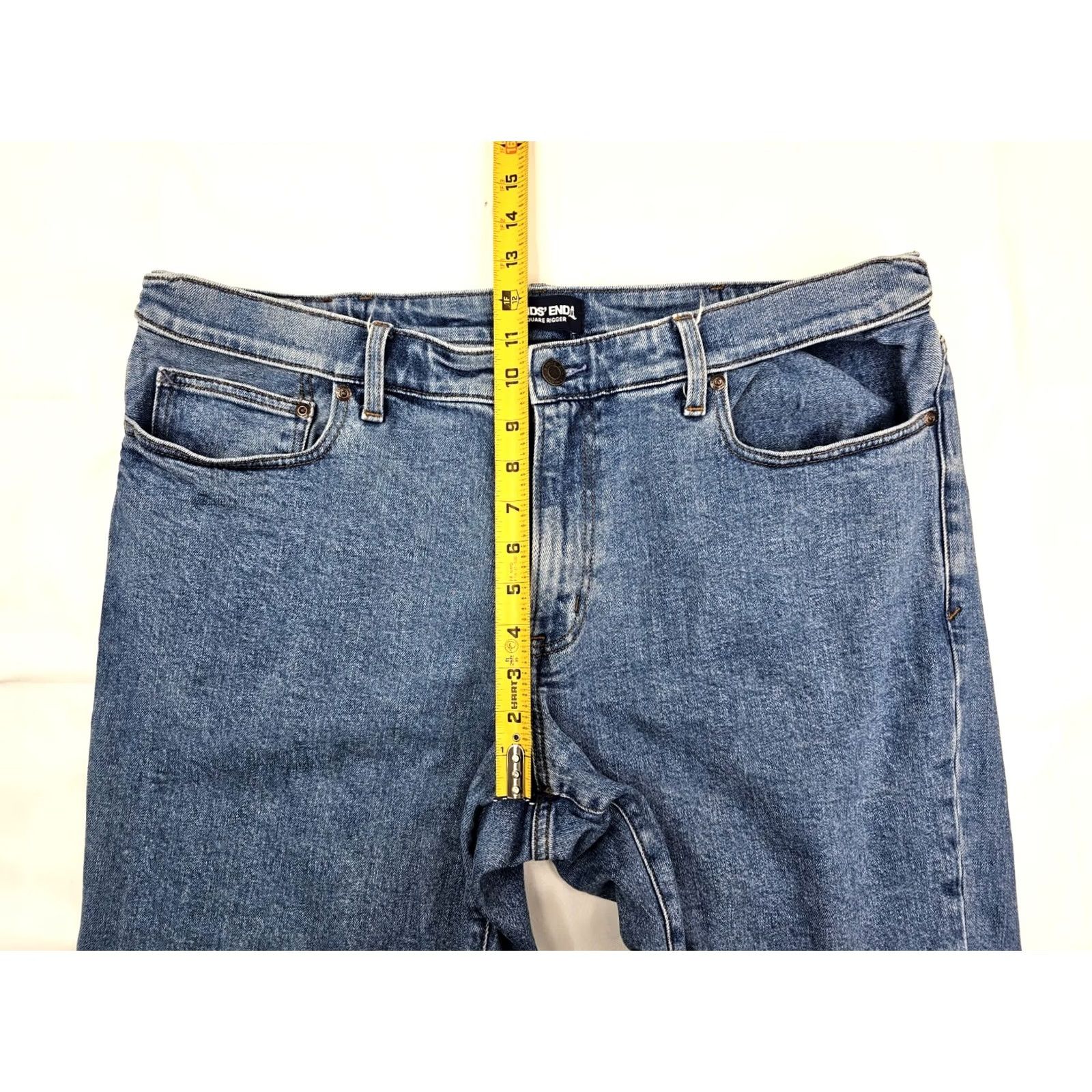 Lands' End Lands' End Jeans Men 38 Regular Inseam 30" Coupe Classique Square Rigger Denim 5-Pocket Straight Blue Size US 38 / EU 54 - 5 Thumbnail