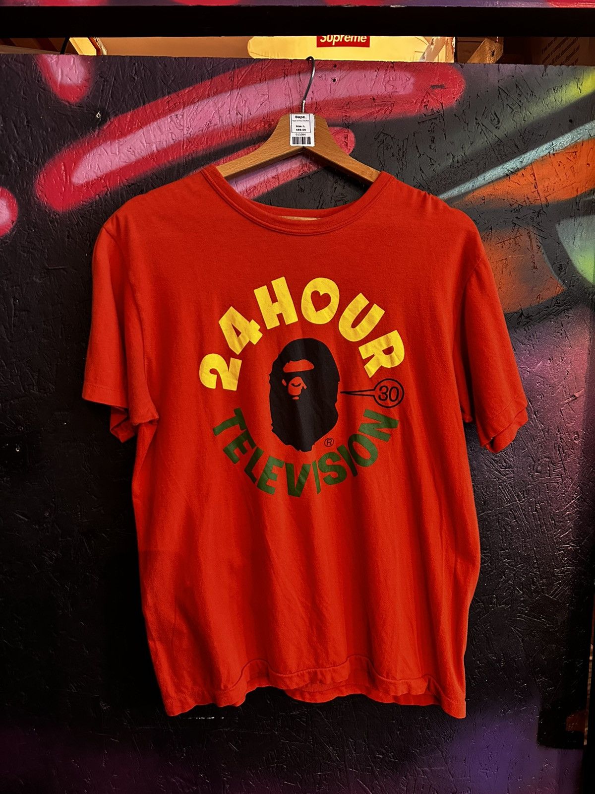 BAPE x Nigo 24 Hour Television Charity T Red