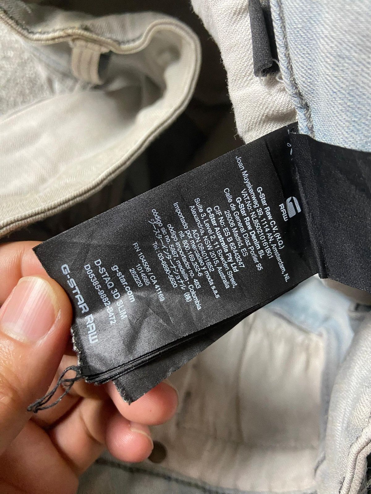 G-Star G Star Raw Denim Jeans with Asymmetrical Back Seams (167) Size US 34 / EU 50 - 5 Thumbnail
