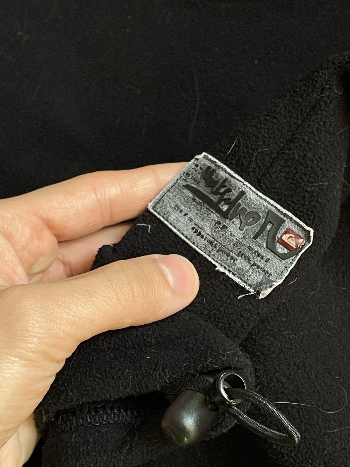 Quiksilver × Vintage Quiksilver Fleece Gorpcore Mini Logo Black Jacket Zip Size US M / EU 48-50 / 2 - 4 Thumbnail