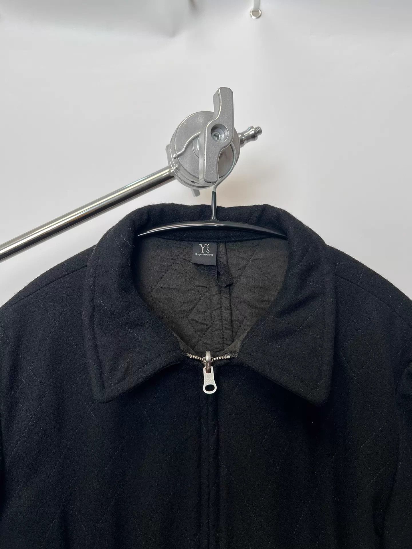 Yohji Yamamoto Yohji Yamamoto YS Dark Check Cinched Wool A-Line Coat Size M / US 6-8 / IT 42-44 - 3 Thumbnail