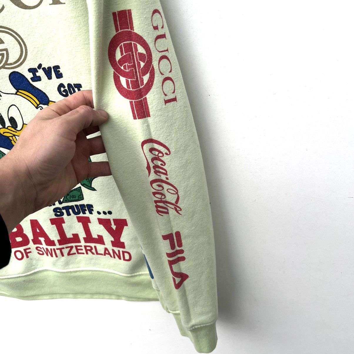 Vintage sweatshirt many brand gucci porsche guess coca cola