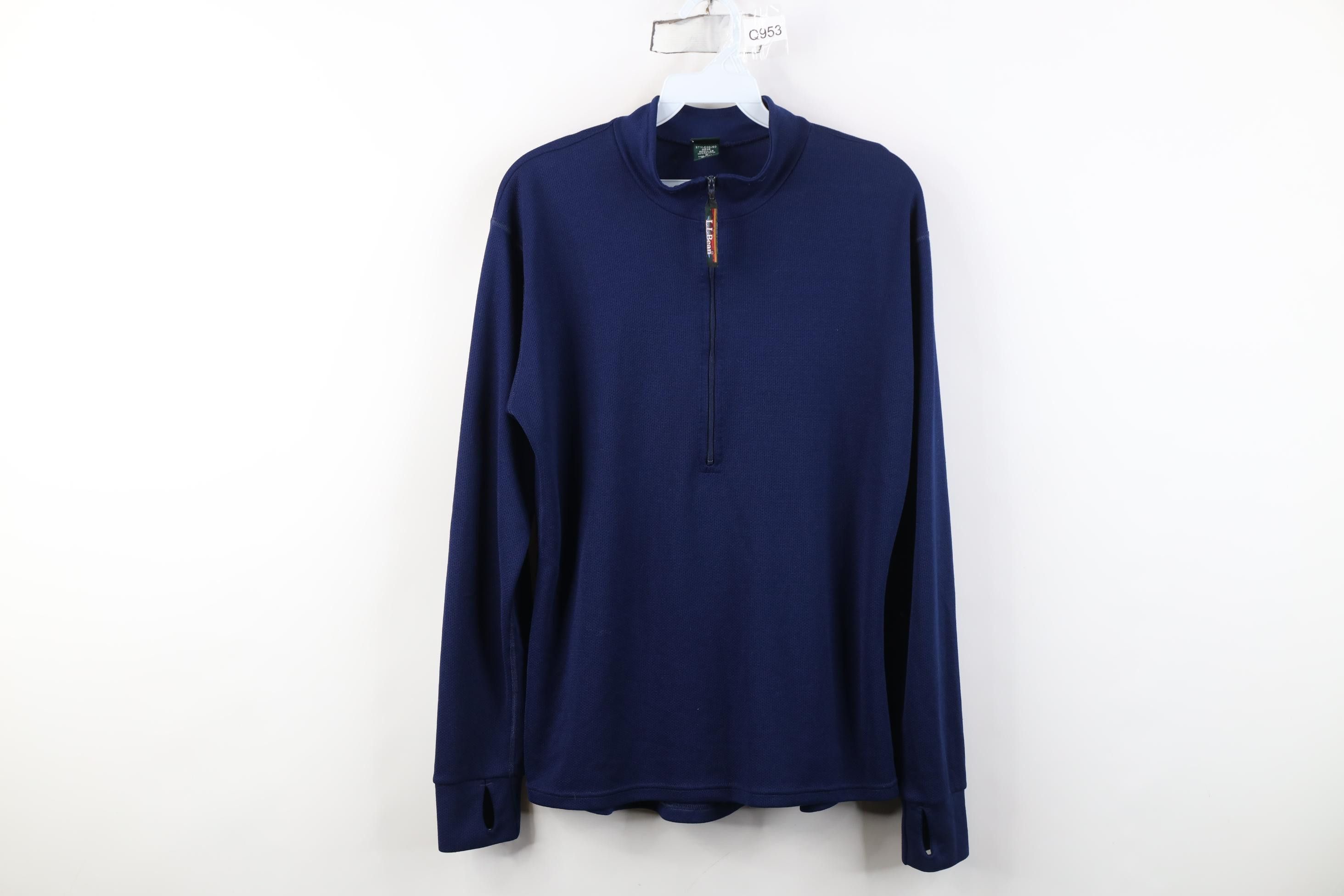 L.L. Bean Vintage 90s LL Bean Knit 1/2 Zip Pullover Jacket Top USA Size US M / EU 48-50 / 2 - 1 Thumbnail