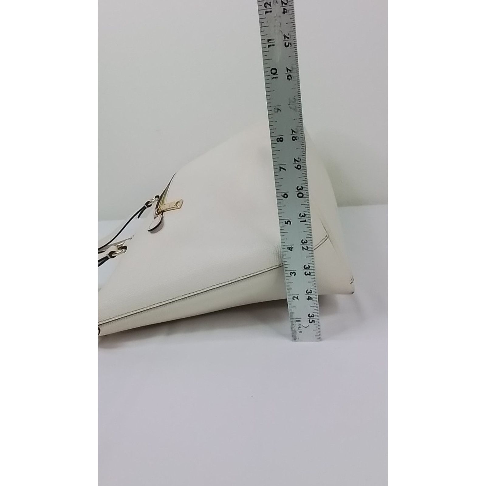 Coach Coach Gallery Leather Tote Purse Gold/Chalk F79608 #J3032 Size ONE SIZE - 20 Thumbnail