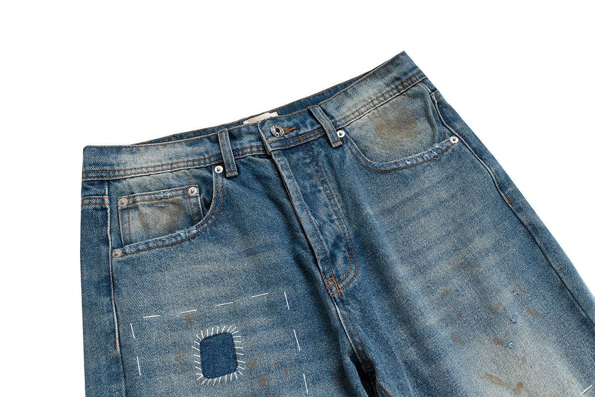 Jean × Vintage washed faded gradient yuppie bootcut flared jeans Size US 33 - 5 Thumbnail