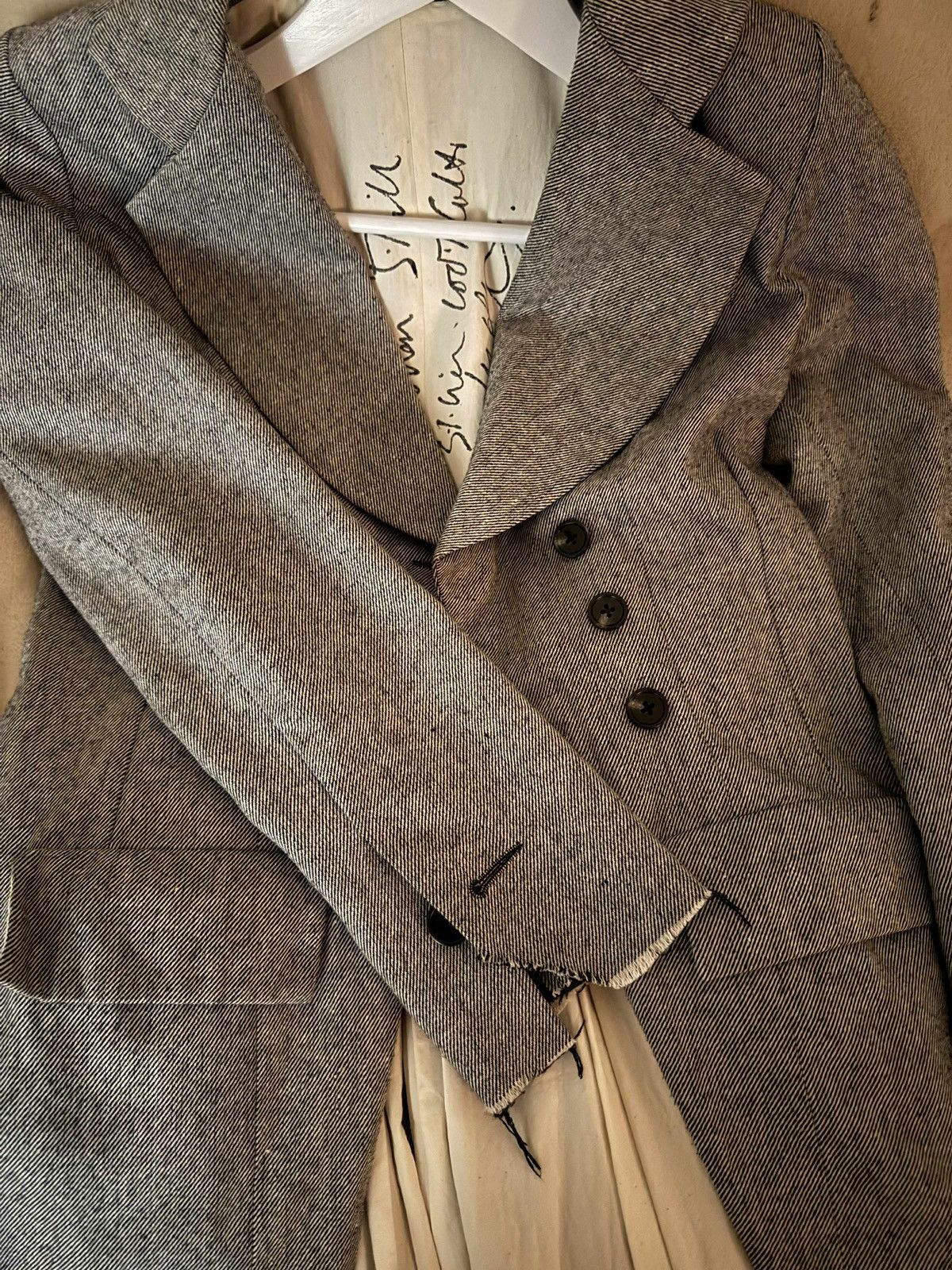 Elena Dawson Elena Dawson Grey Tweed Coat Size XS / US 0-2 / IT 36-38 - 6 Thumbnail