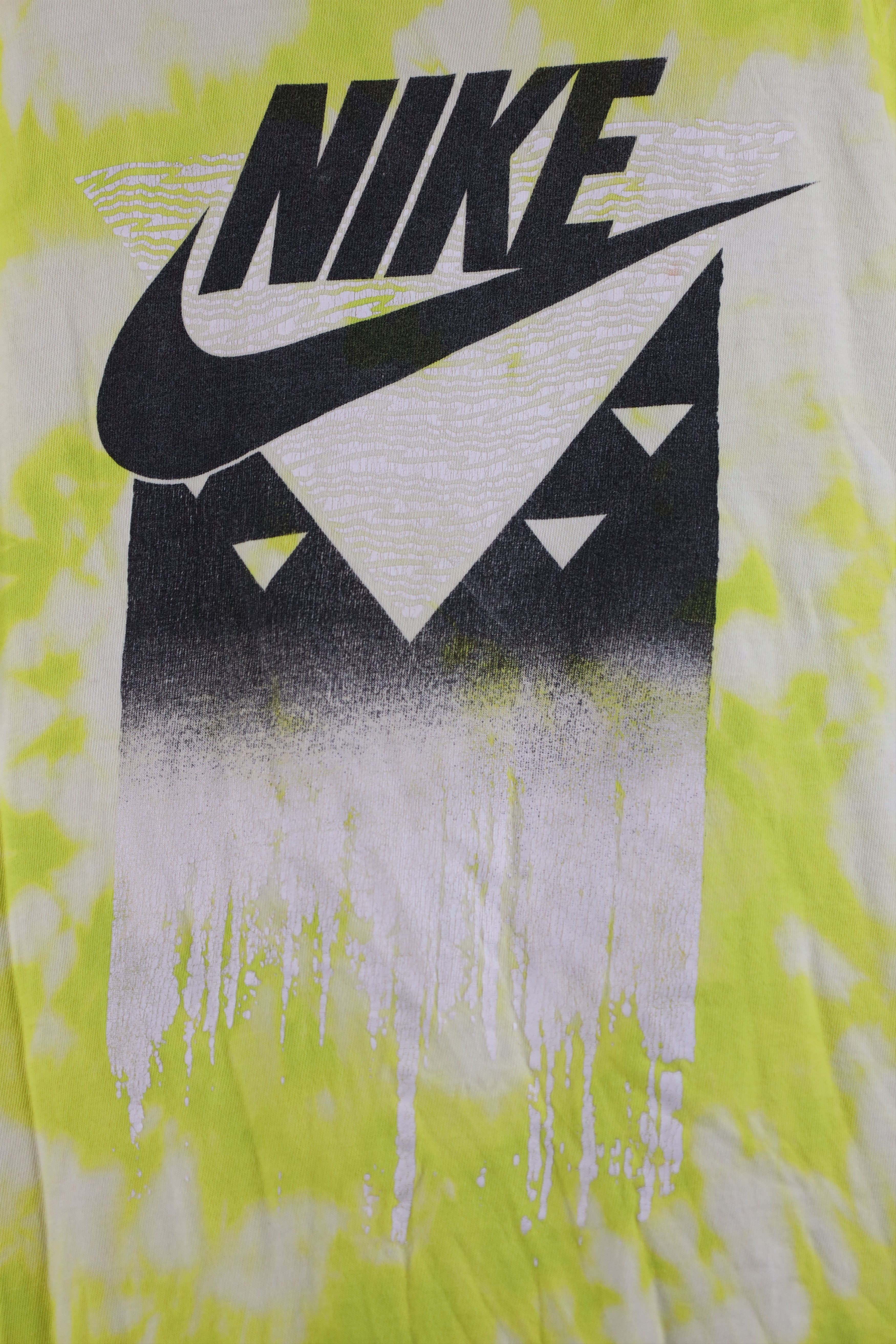 Nike × Vintage Vintage Y2K Nike Spell Out Geometric Acid Wash T-Shirt Size US M / EU 48-50 / 2 - 4 Thumbnail
