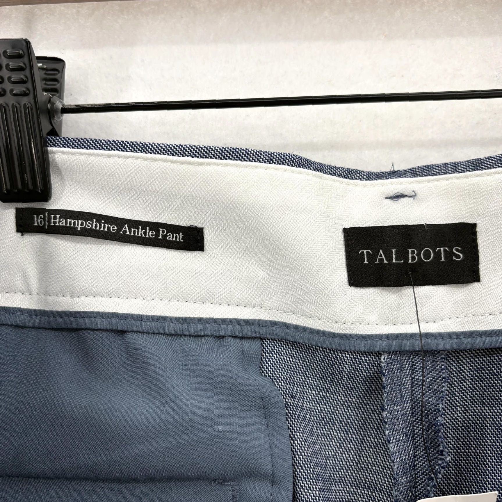 Talbots Talbots Pants Womens 16 Blue Hampshire Straight Ankle Work Wear Career Office Pants Size 38" / US 16 / IT 52 - 4 Thumbnail