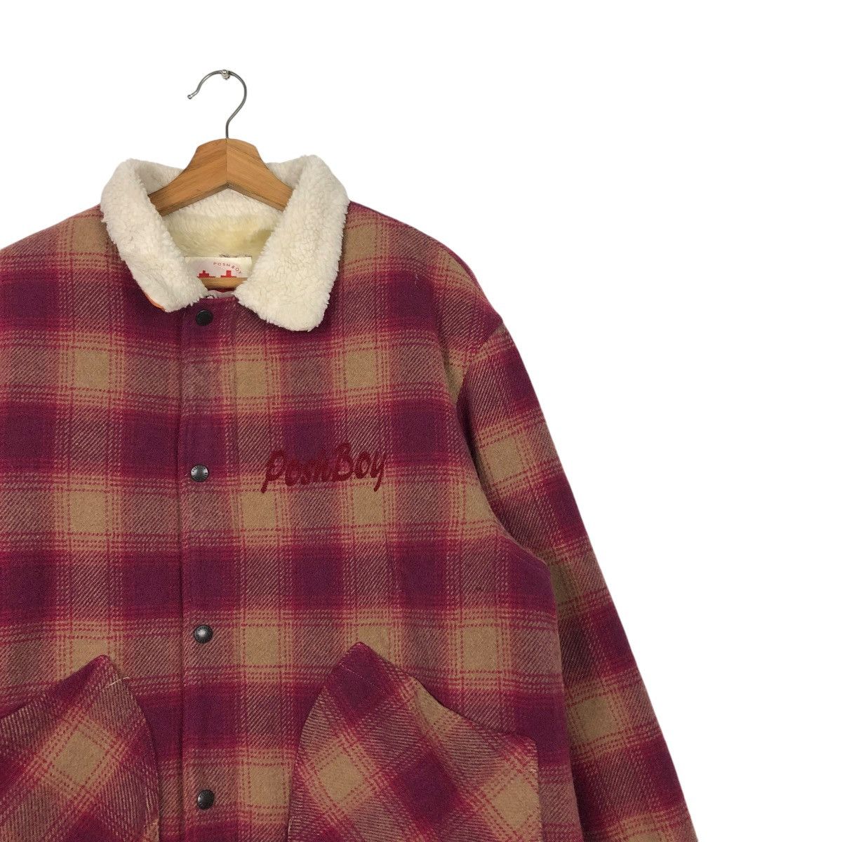Hysteric Glamour 🔥VINTAGE CHORE WOOL WORKER JACKET POSHBOY BIG LOGO TARTAN Size US L / EU 52-54 / 3 - 8 Thumbnail