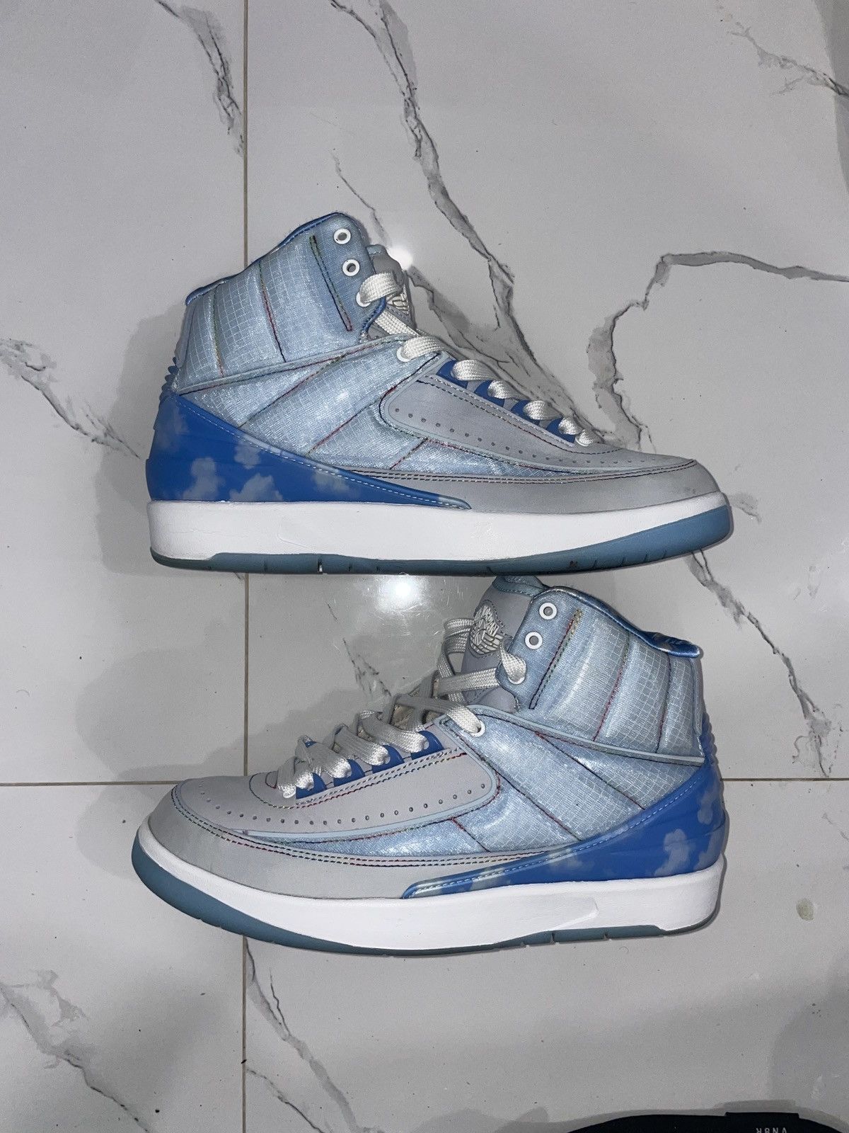 image of Jordan Brand 2 Retro J Balvin Size 7 Shoes in Blue, Men's