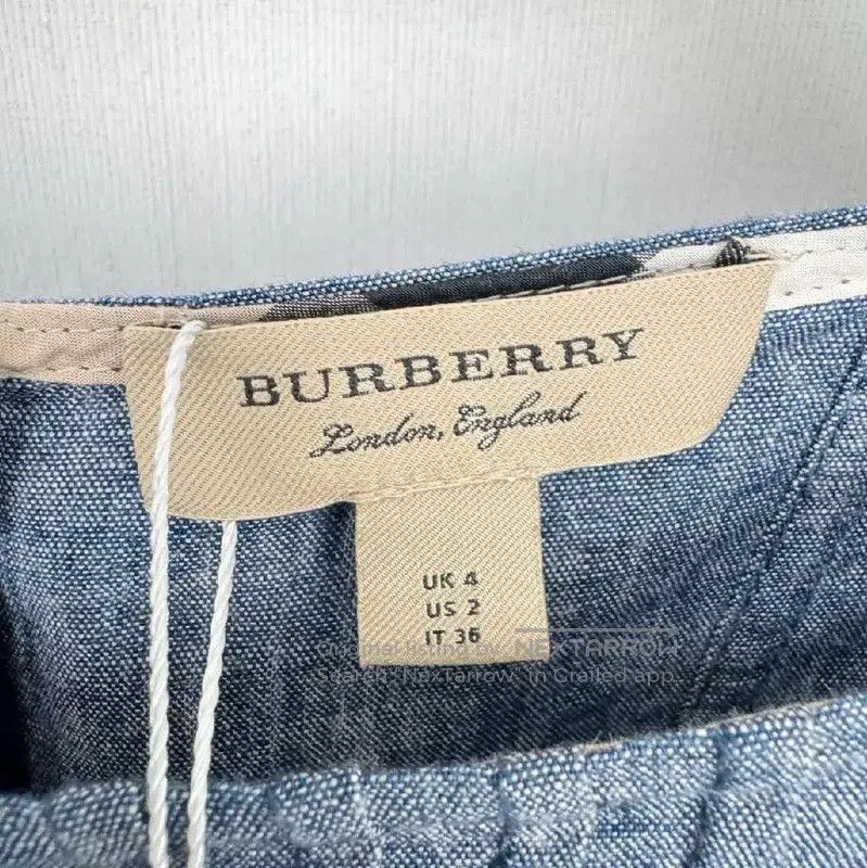 Burberry Burberry Summer Blue Short Sleeve Dress. Size XS / US 0-2 / IT 36-38 - 3 Thumbnail