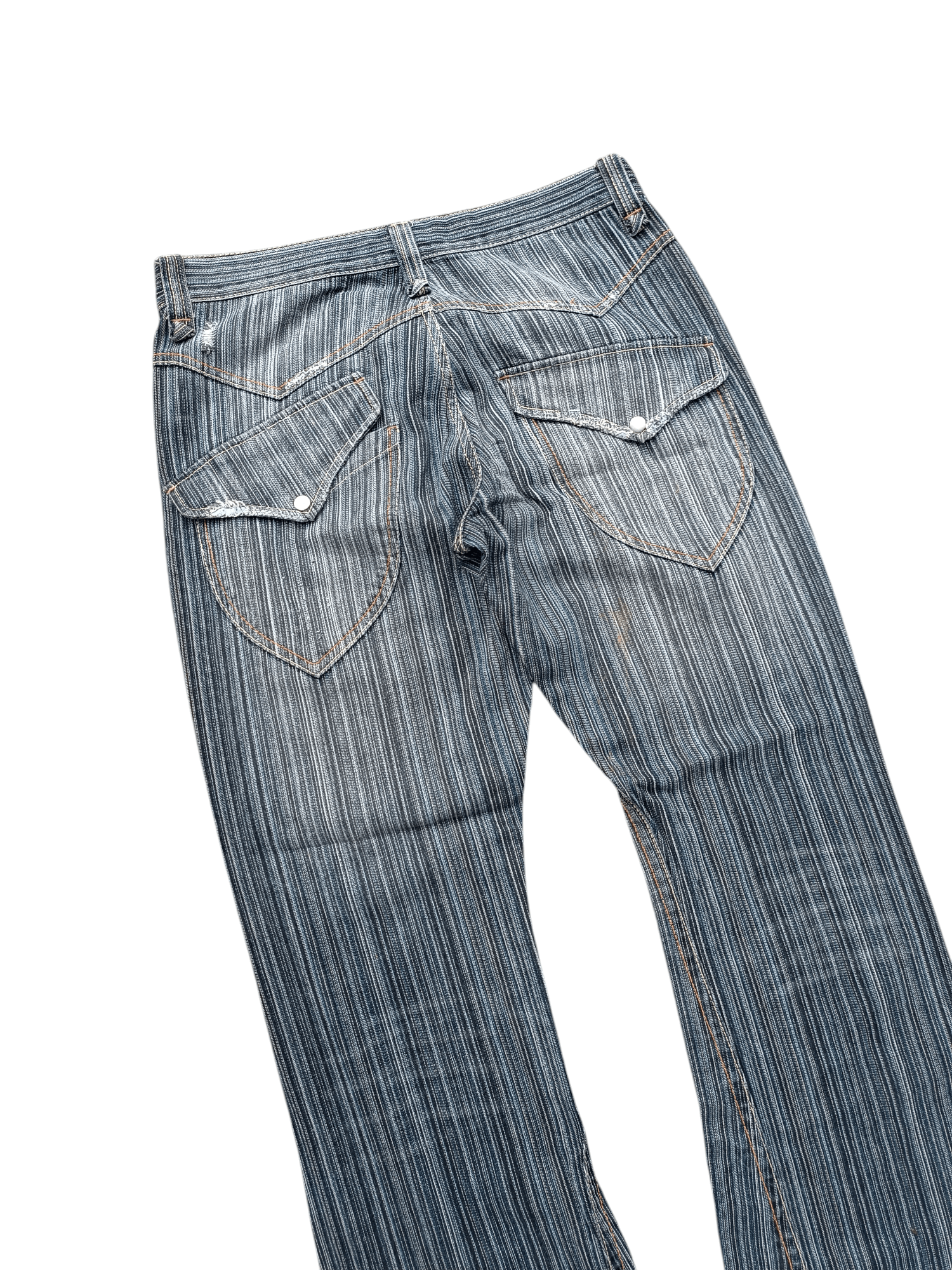 Jean 🔥 Flare Hickory IKKA Nice Design & Rare 🔥 Size US 33 - 6 Thumbnail