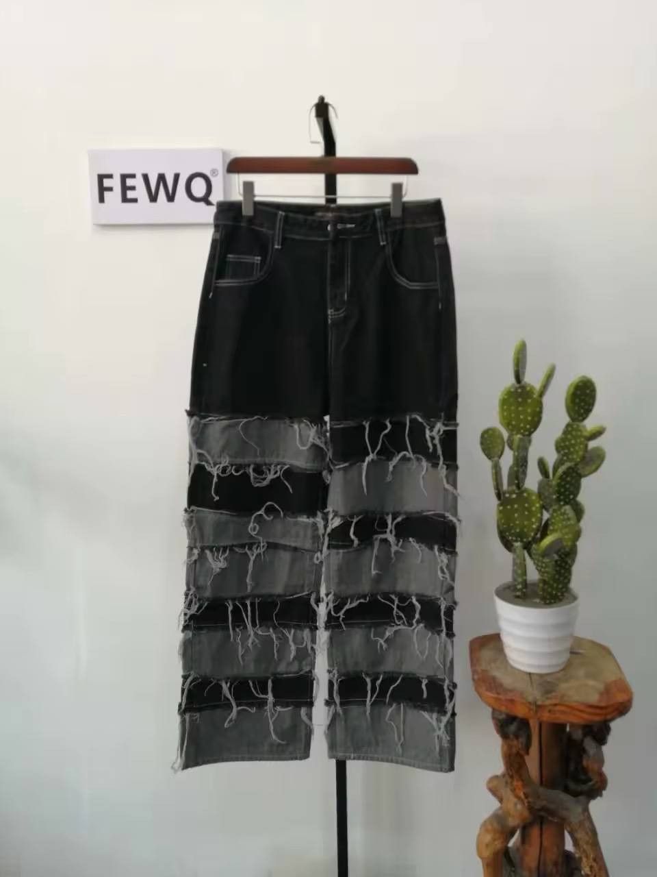 Japanese Brand × Vintage vintage jeans with tassels Size US 38 / EU 54 - 3 Thumbnail