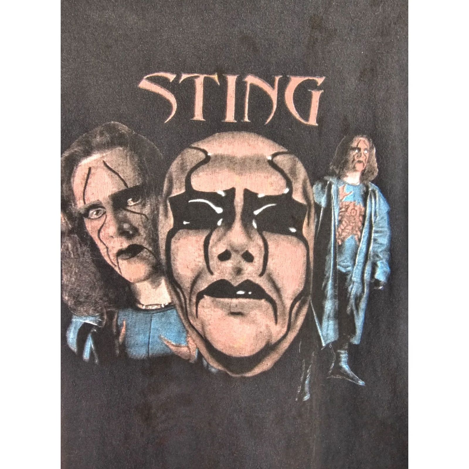 Vintage VINTAGE WCW NWO WOLFPACK STING WRESTLING BLACK SINGLE STITCH T-SHIRT SZ XL Size US L / EU 52-54 / 3 - 2 Thumbnail
