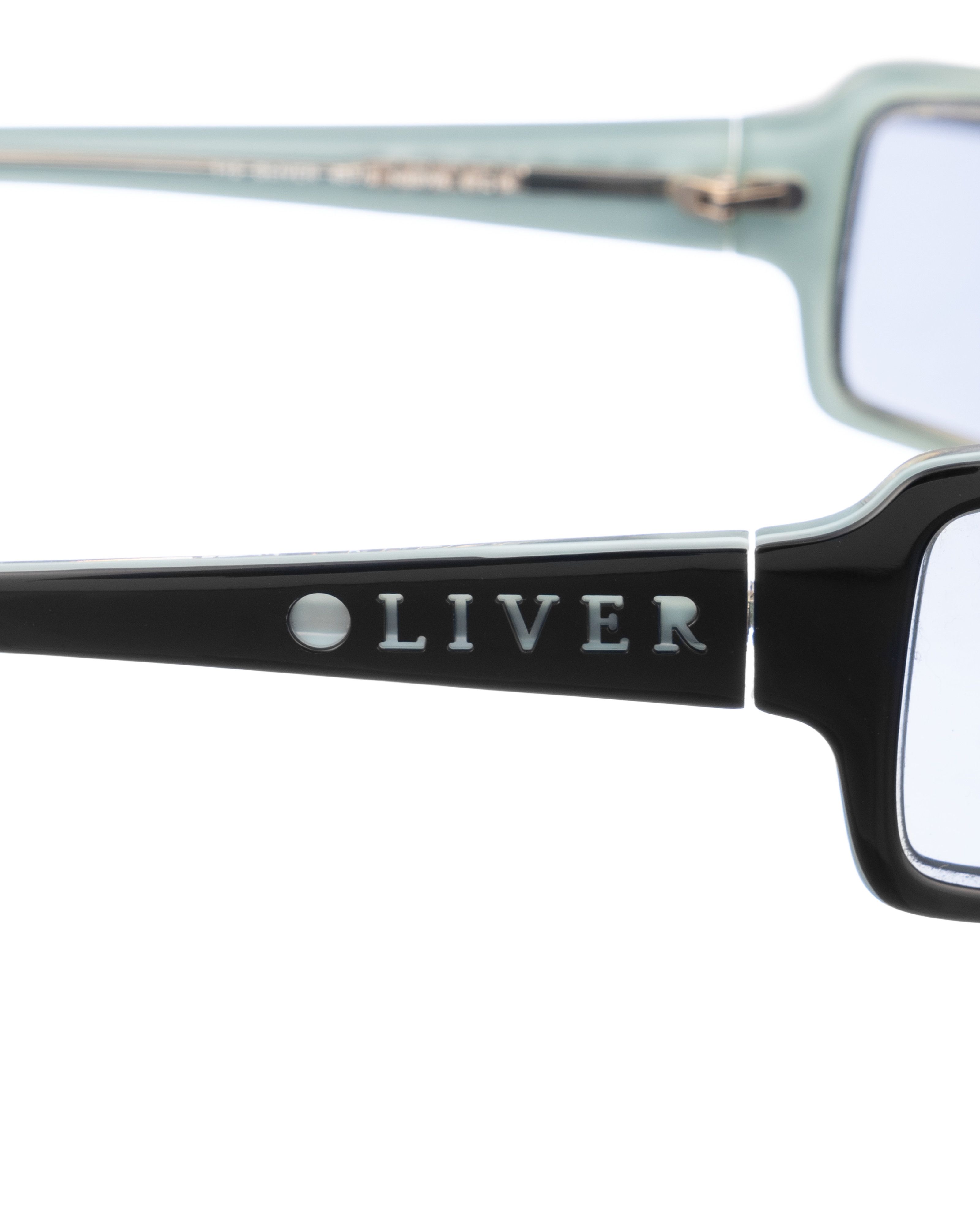 Valentino Oliver by Valentino 00s Teal and Black Wraparound Sunglasses Size ONE SIZE - 3 Thumbnail