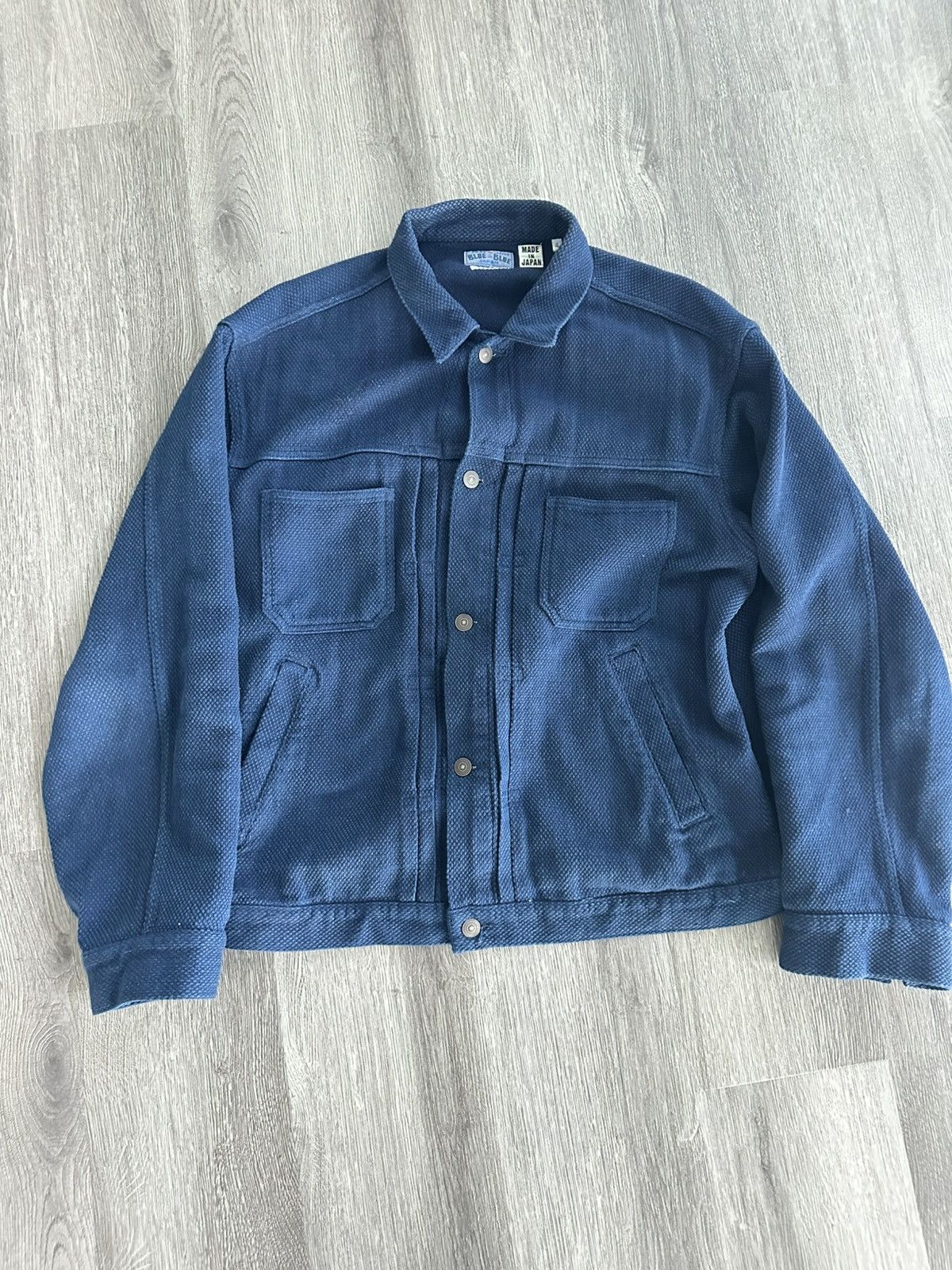 Japanese Brand Blue Blue Japan Sashiko Jacket Size US XL / EU 56 / 4 - 1 Thumbnail