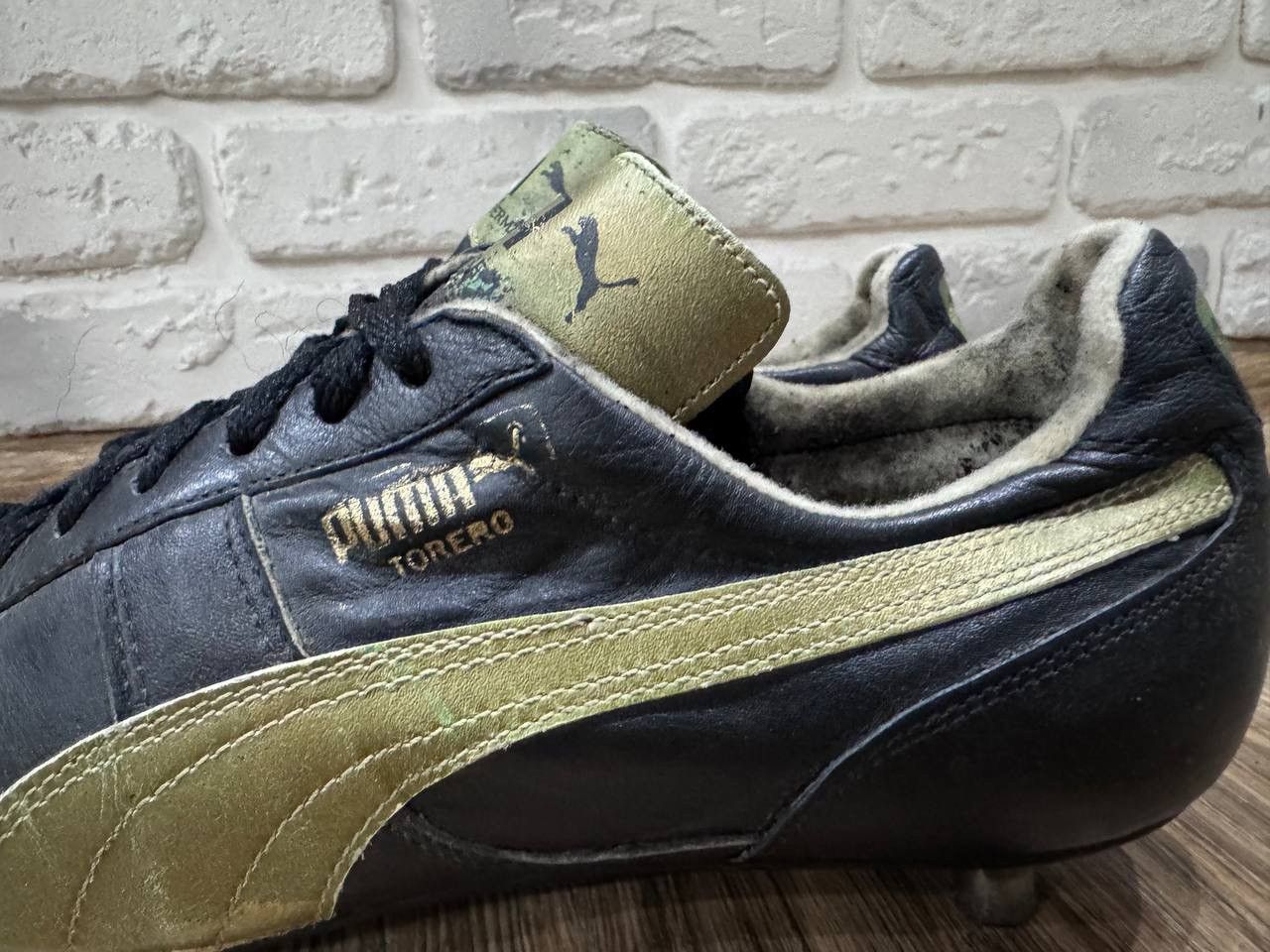 Puma Rare Puma TORERO Gold Maradona Football Boots West Germany Size US 7.5 / EU 40-41 - 2 Thumbnail