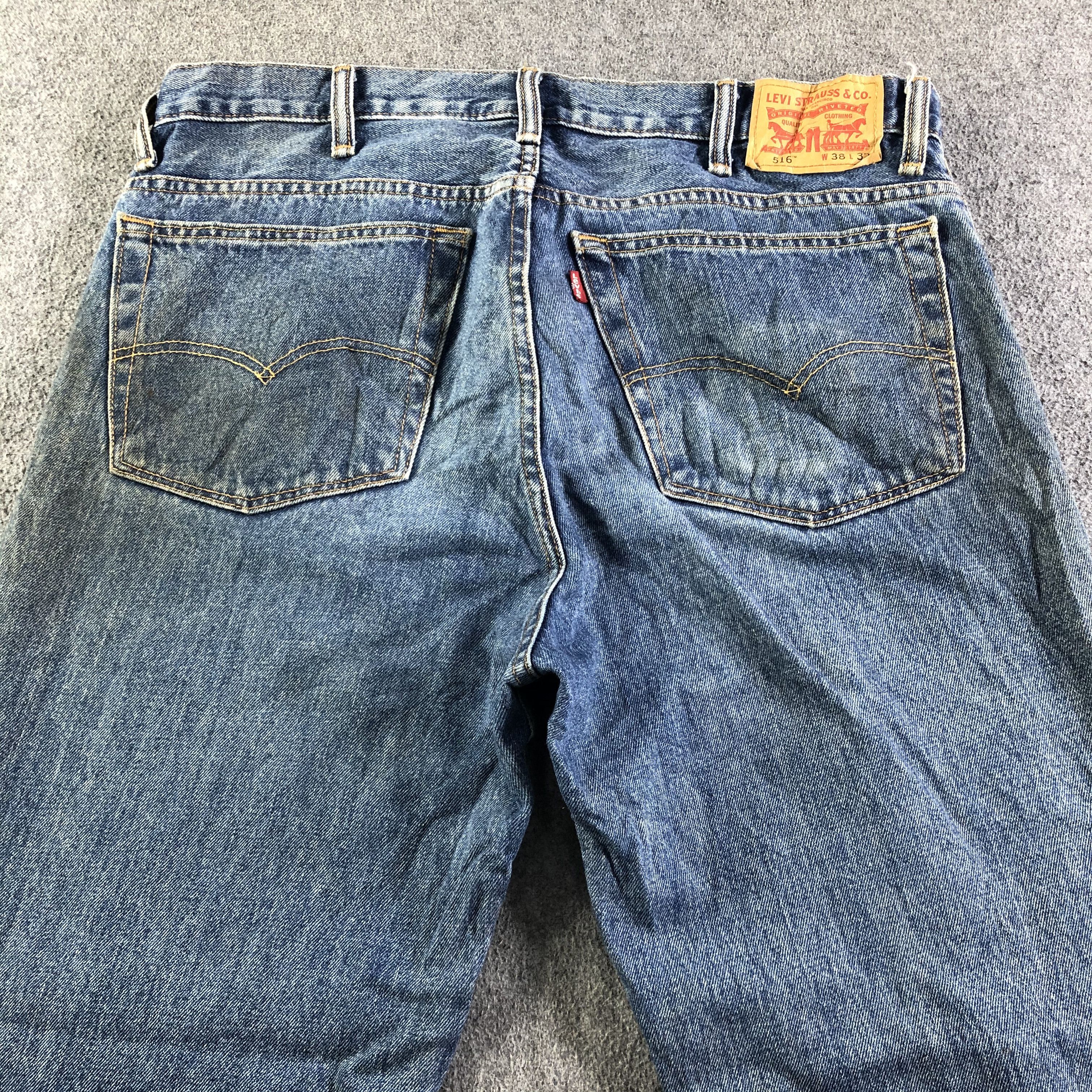 Levi's Vintage Blue Wash Levis 516 Jeans-J4249 Size US 39 - 4 Thumbnail