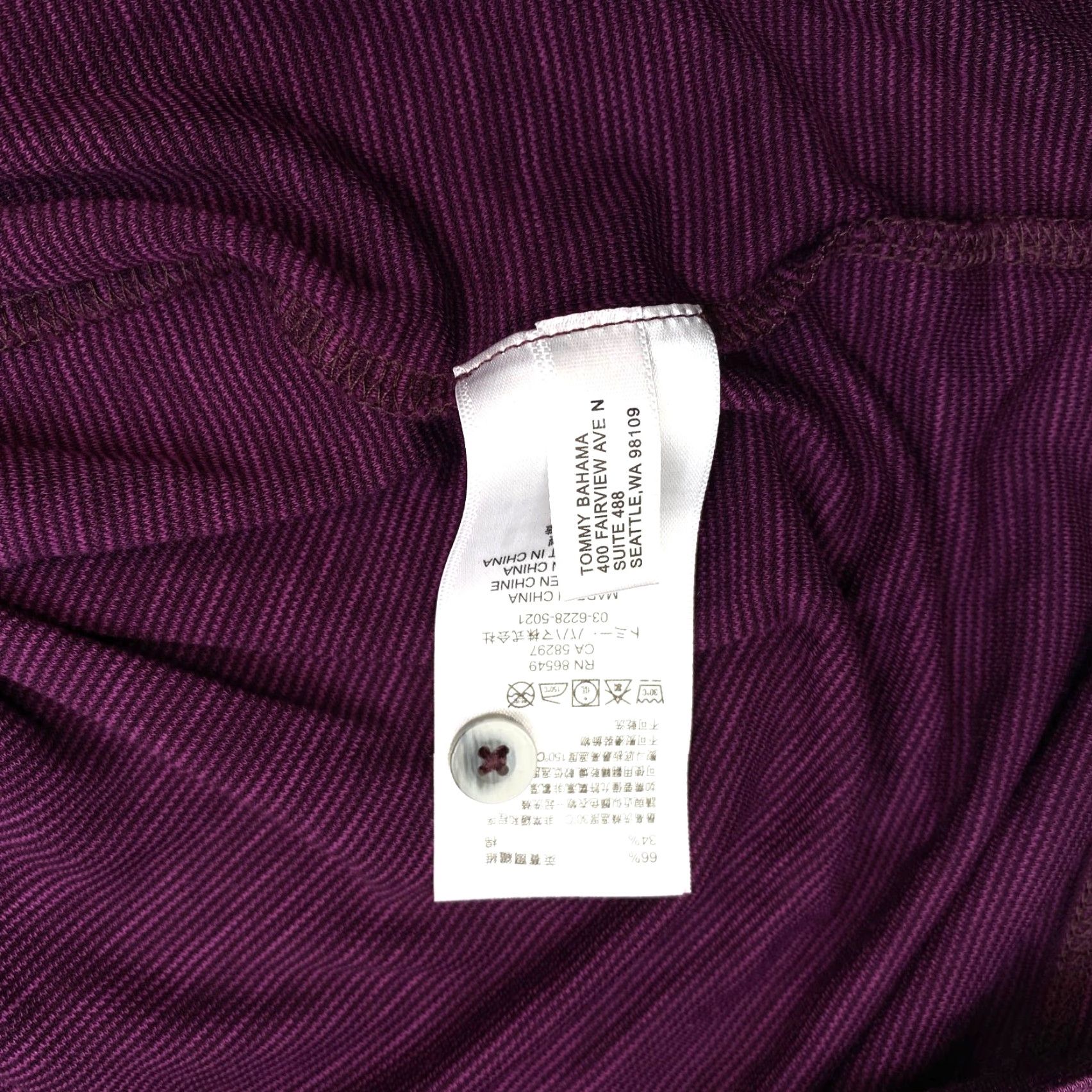 Tommy Bahama Tommy Bahama Long Sleeve La Jolla Cove Men's XL Golf Polo Shirt Rum Berry 6879 Size US XL / EU 56 / 4 - 6 Thumbnail