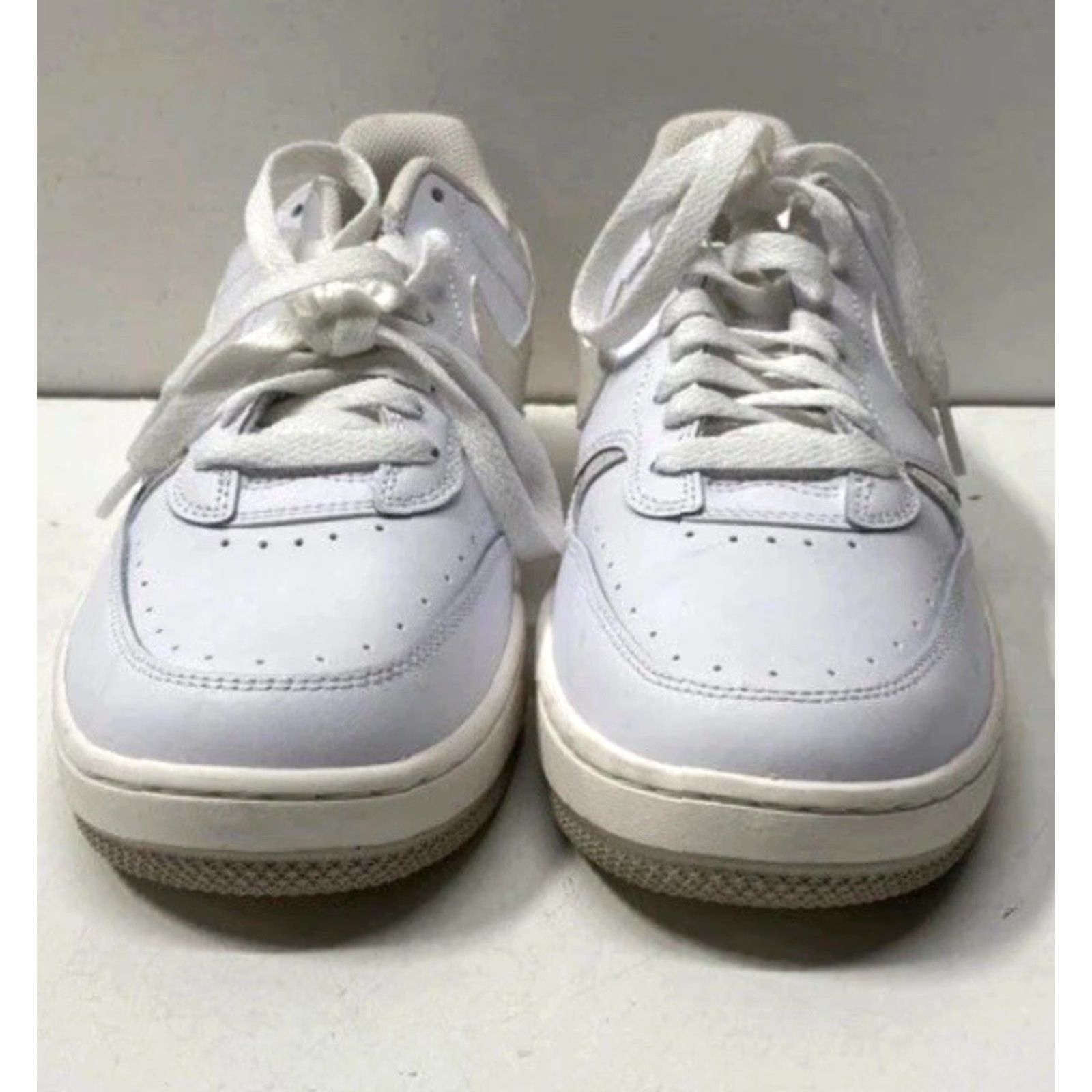 Nike Women's Nike Gamma Force All White Low Top Sneakers DX9176-100 Size 8 Shoes Casual Leather White Womens Nike Gamma Force Sneakers Size US 8 / IT 38 - 3 Thumbnail