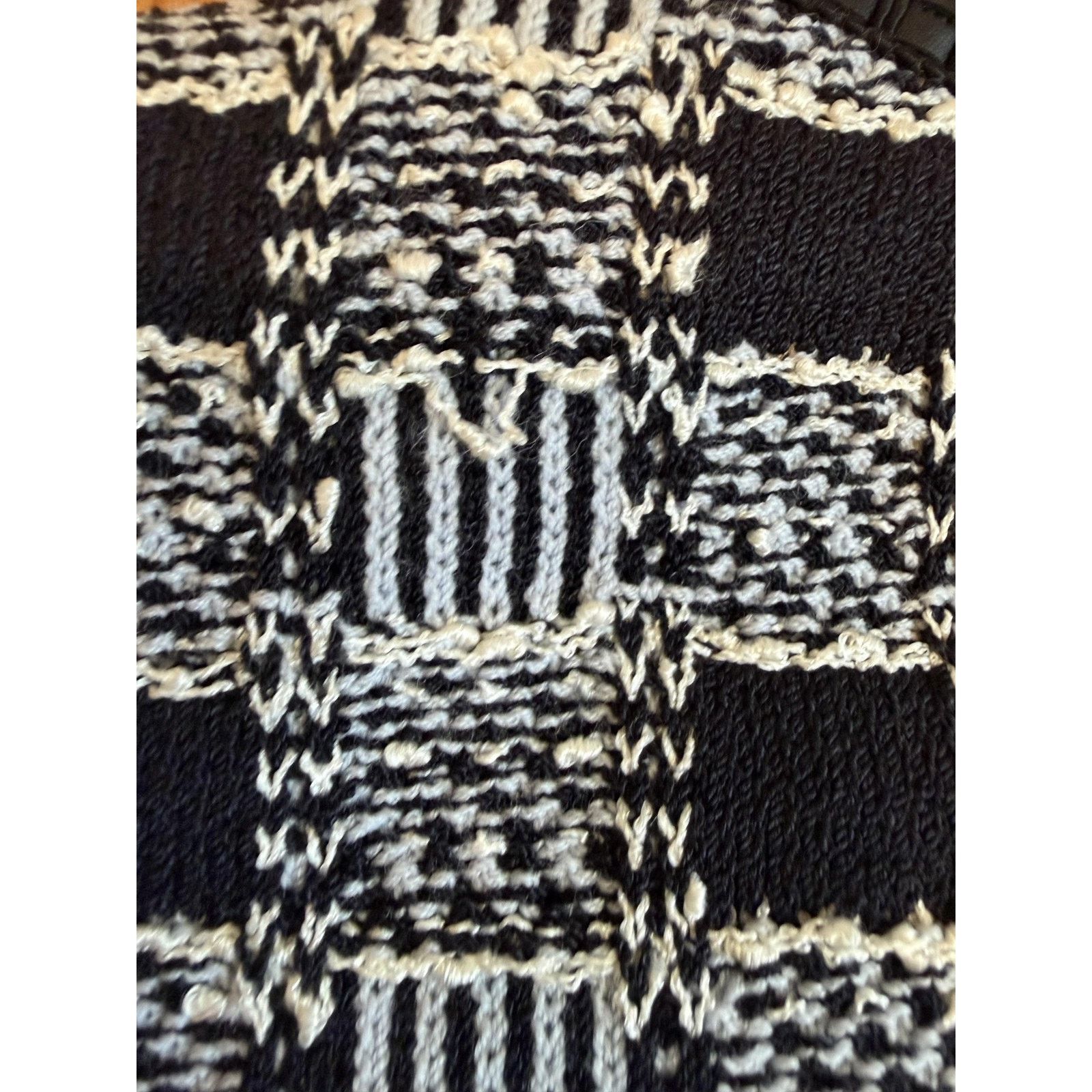 St. John St. John Collection Sweater 2 Check Knit Full Zip Jacket Size XS / US 0-2 / IT 36-38 - 10 Thumbnail