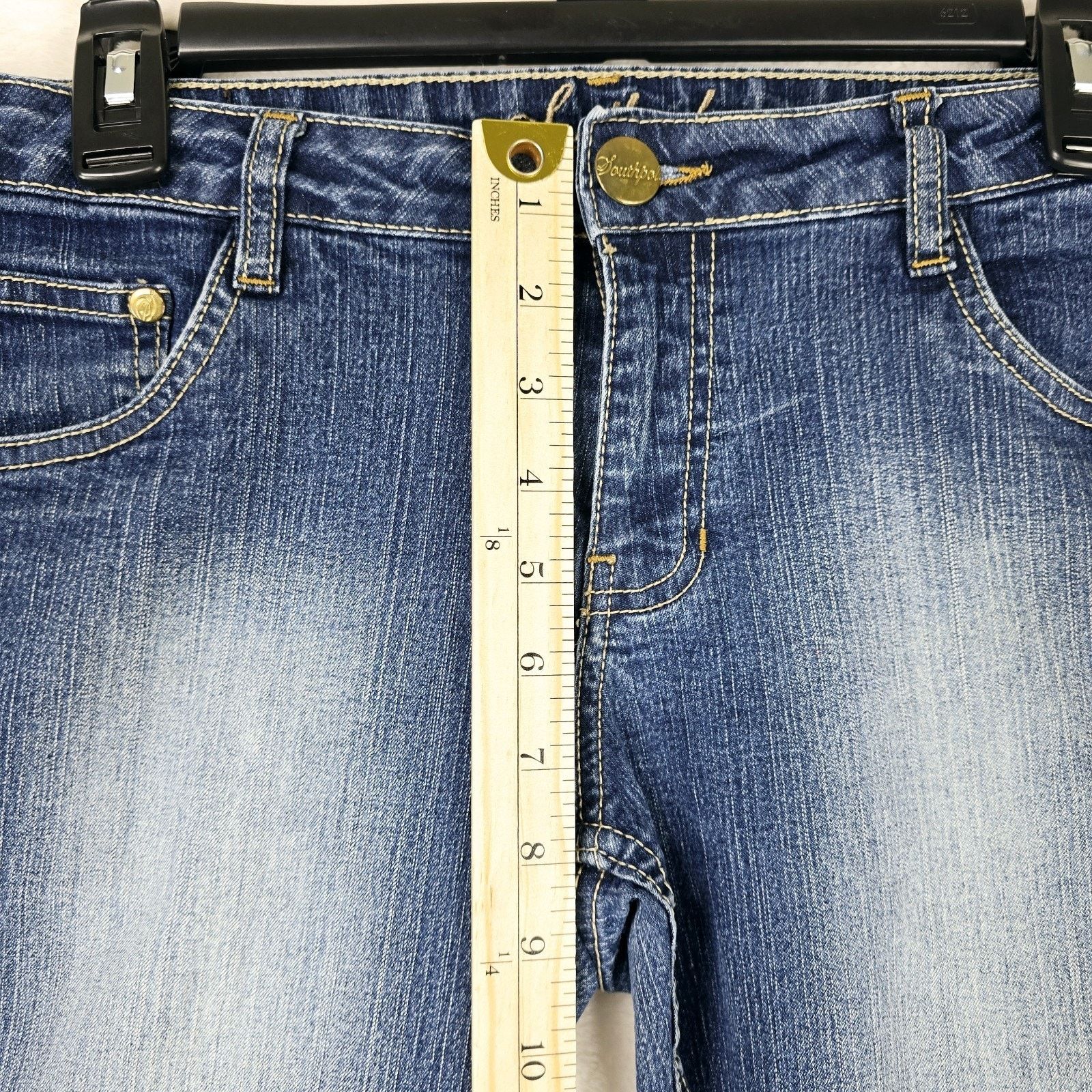 Southpole Vintage Southpole Capri Jeans Womens Sz 9 32x22 Juniors Y2K Size 32" / US 10 / IT 46 - 14 Thumbnail