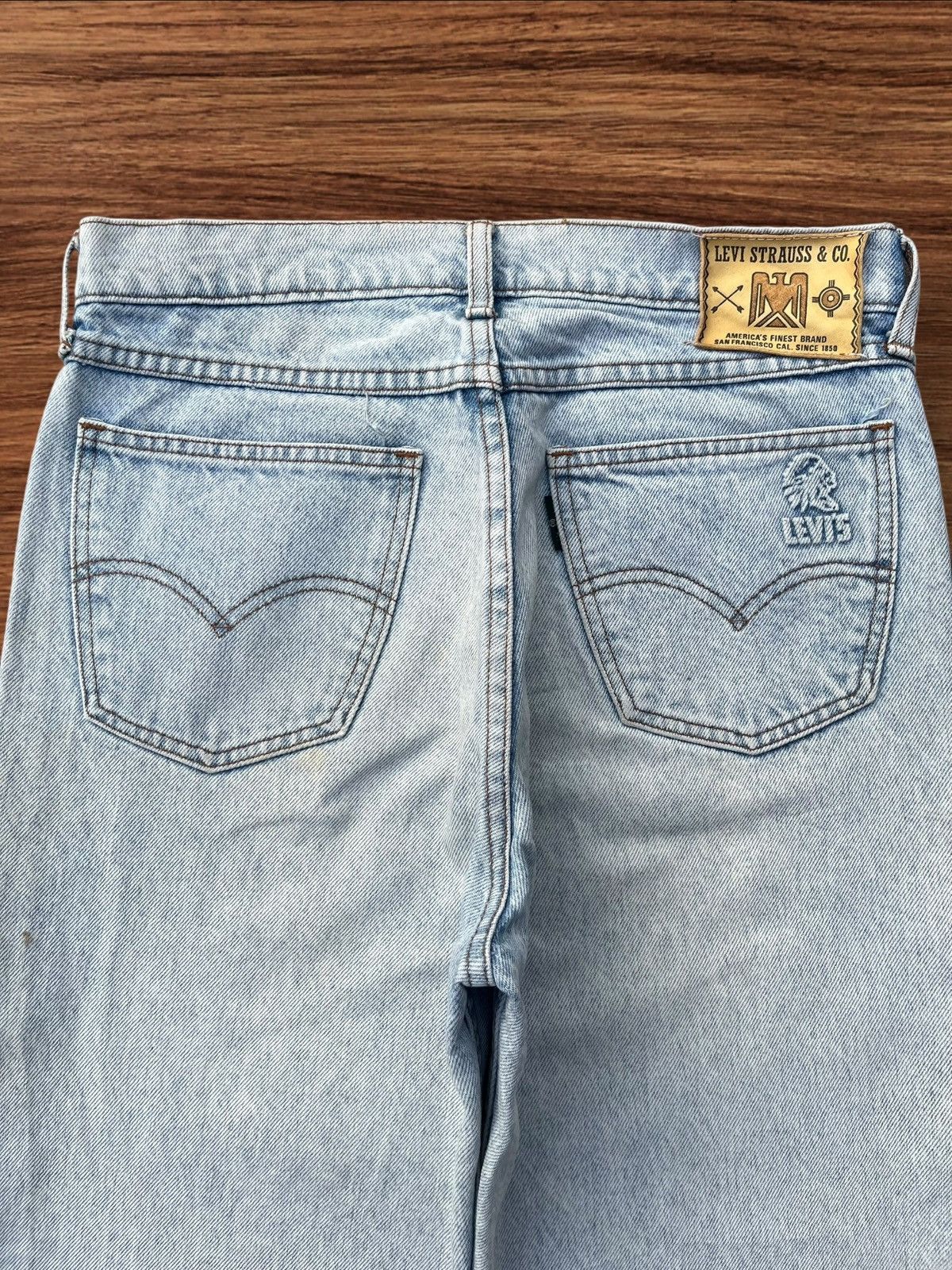Levi's Vintage Y2K Levi’s Big E Blue Washed Apache Barrel Jeans Size US 29 - 3 Thumbnail