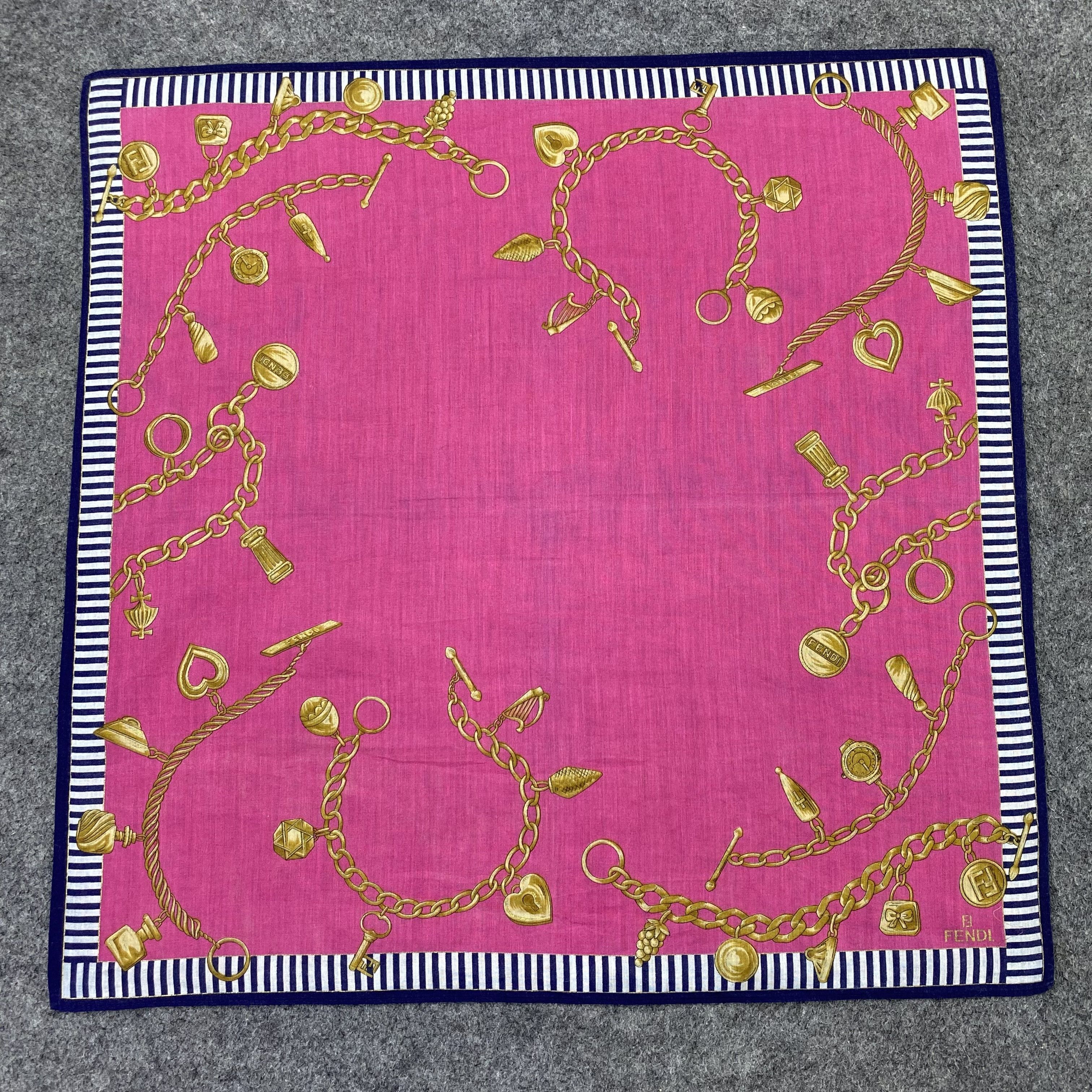 Fendi Fendi Handkerchief Neckerchief Bandana-B1775 Size ONE SIZE - 3 Thumbnail
