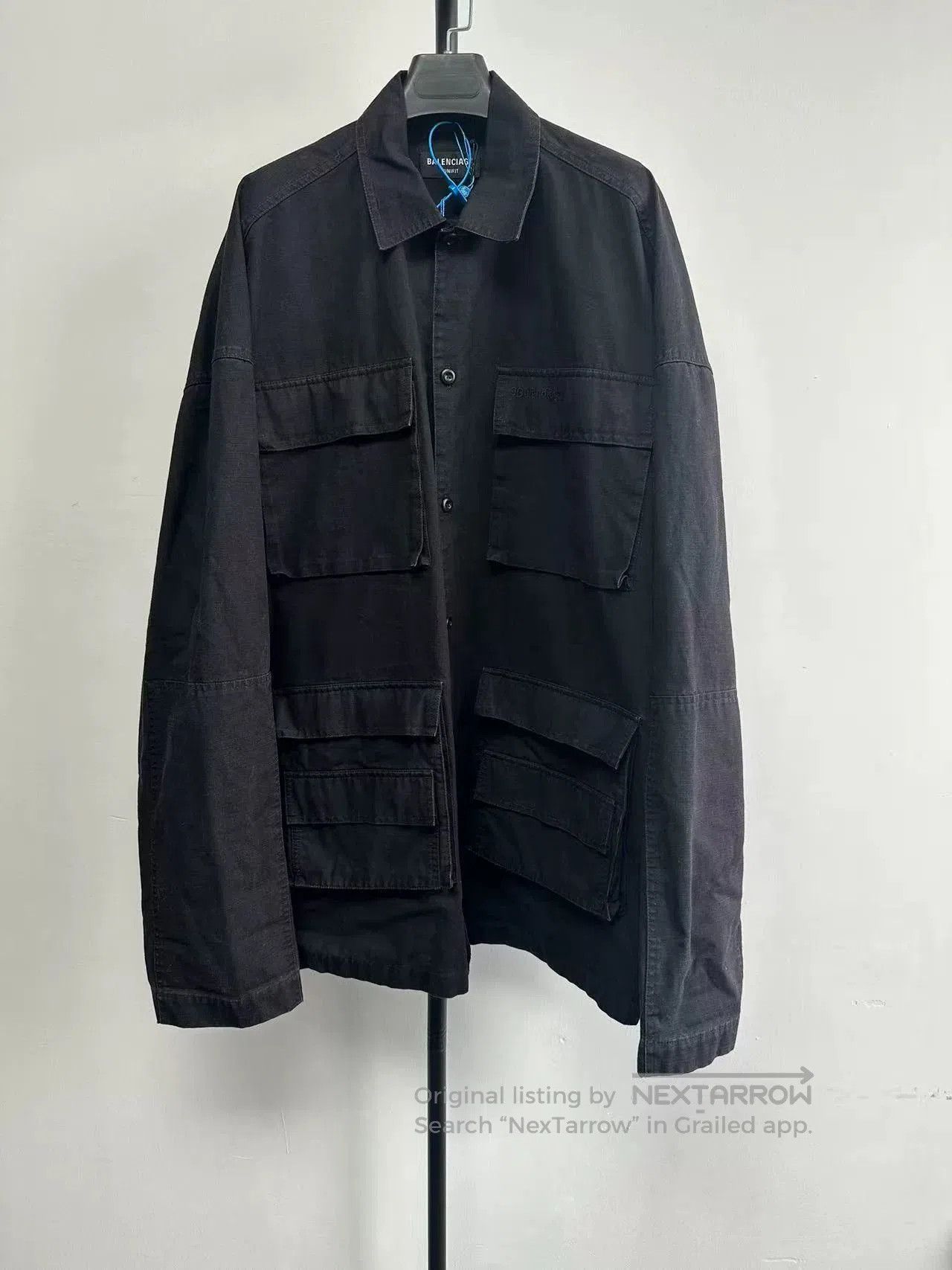 Balenciaga Balenciaga Solid Lapel Single-Breasted Loose Shirt. Size S / US 4 / IT 40 - 1 Thumbnail