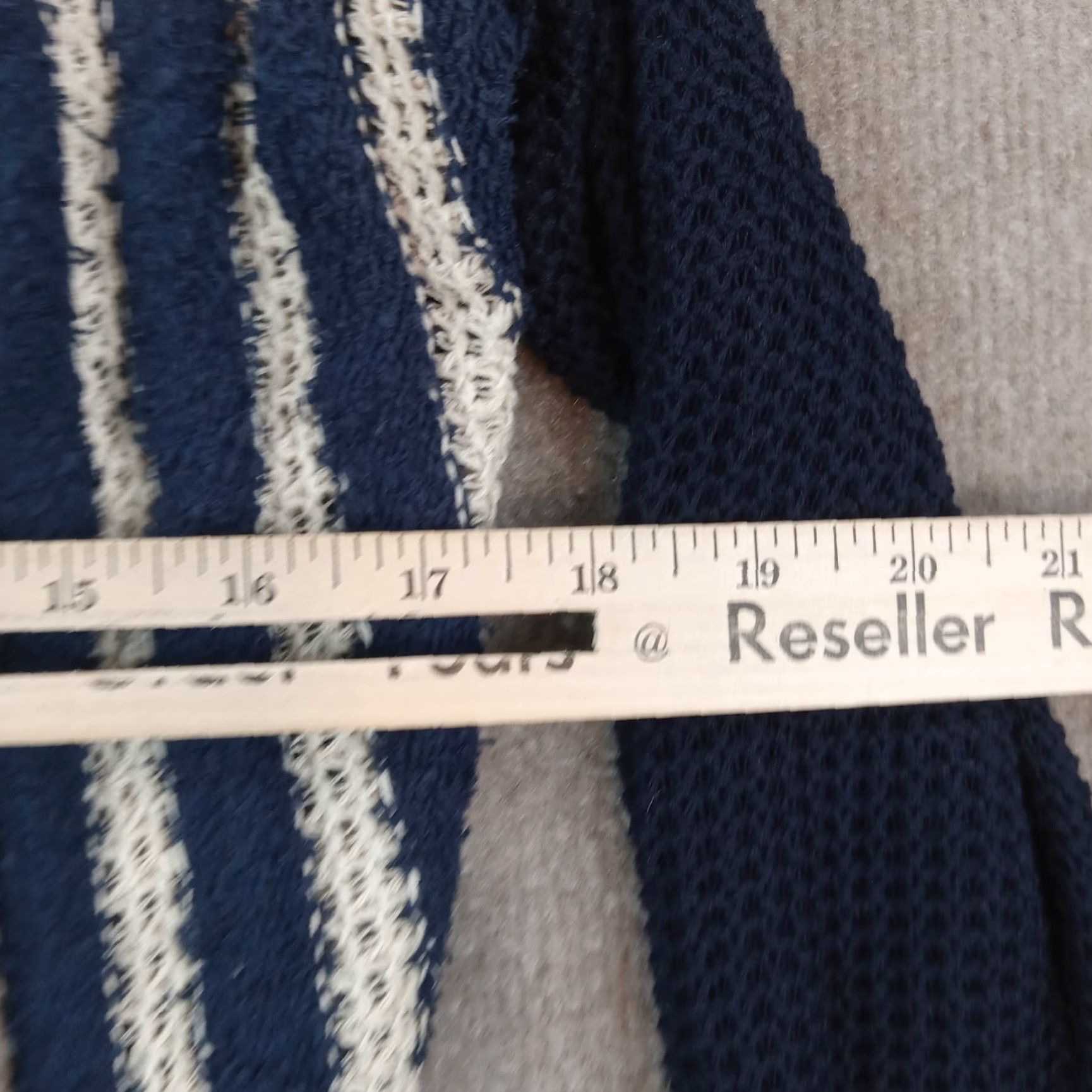 Lucky Brand Lucky Brand Blue Striped Open Front Cardigan Sweater Womens Small Size S / US 4 / IT 40 - 4 Thumbnail