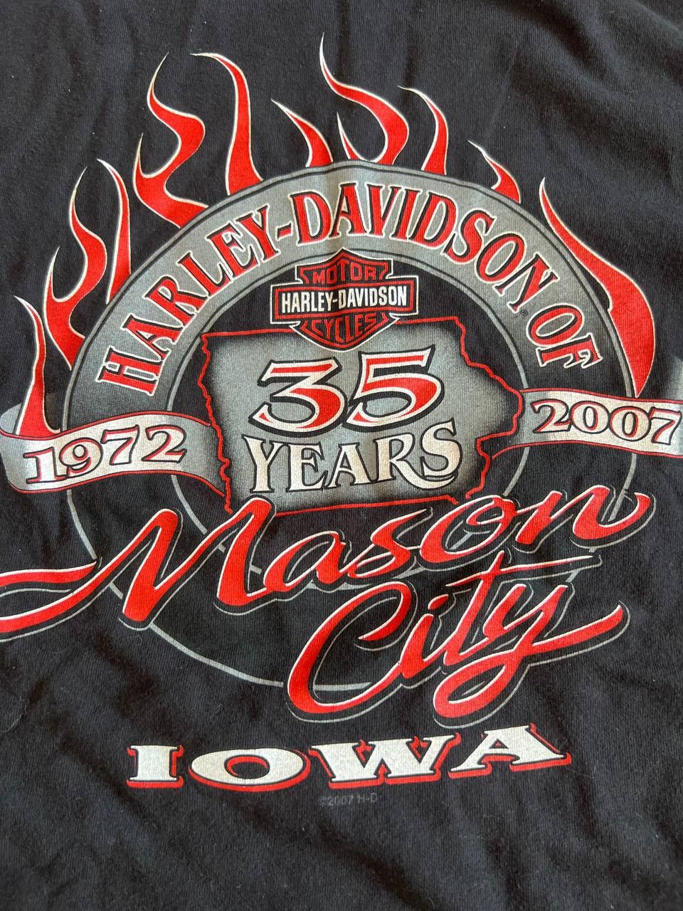 Harley Davidson × Vintage Harley Davidson 2007 t-shirt rare VIntage Hanes collection Size US XL / EU 56 / 4 - 7 Thumbnail