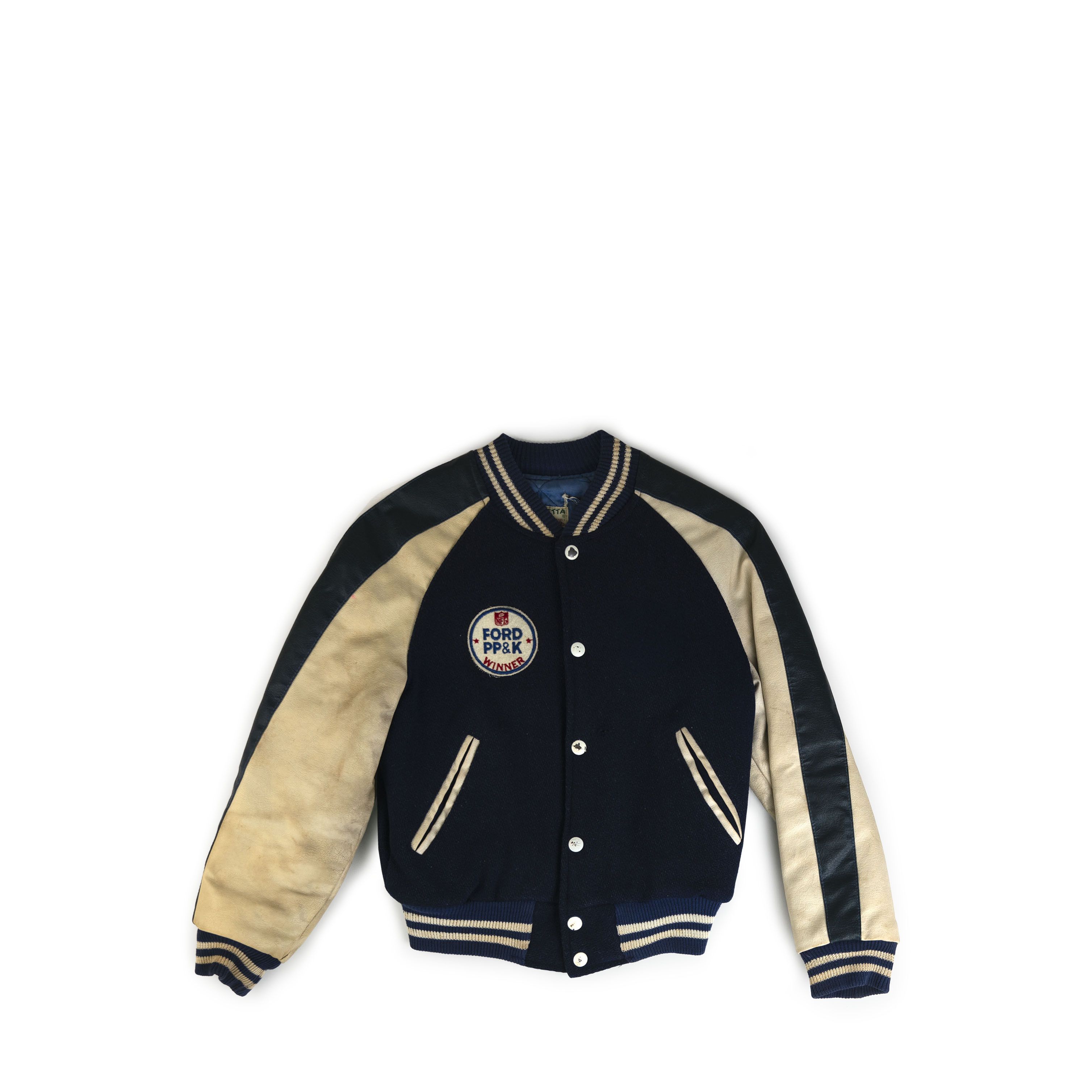 NFL Vintage 1960's NFL Varsity Leather Jacket Size US S / EU 44-46 / 1 - 1 Thumbnail