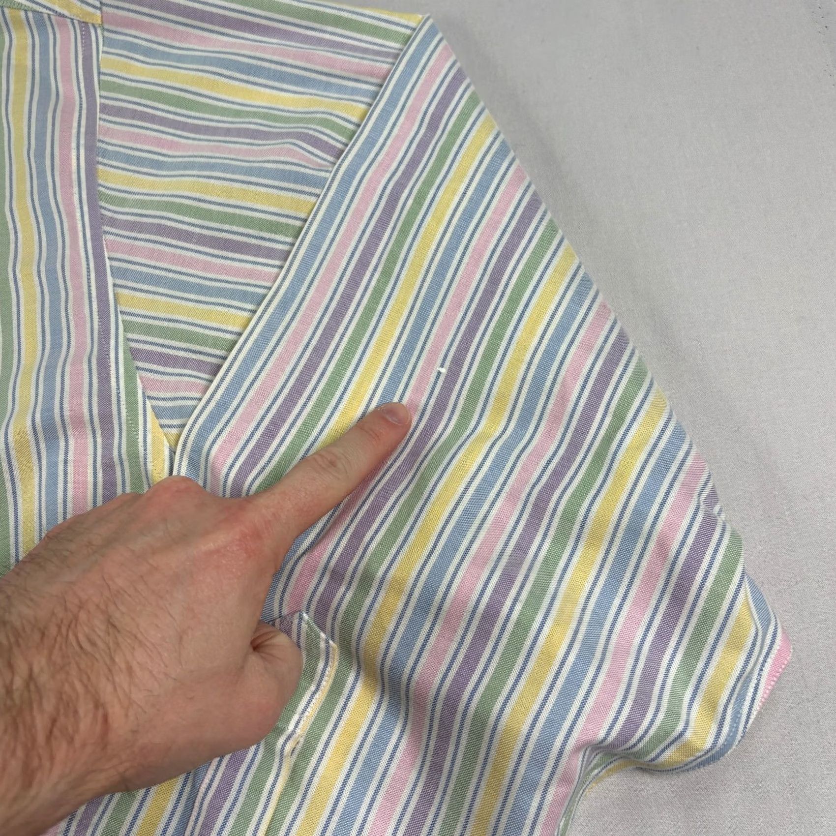 Brooks Brothers VINTAGE Brooks Brothers Shirt Mens XL Striped Button-Up Long Sleeve Formal Casual Size 46R - 4 Thumbnail