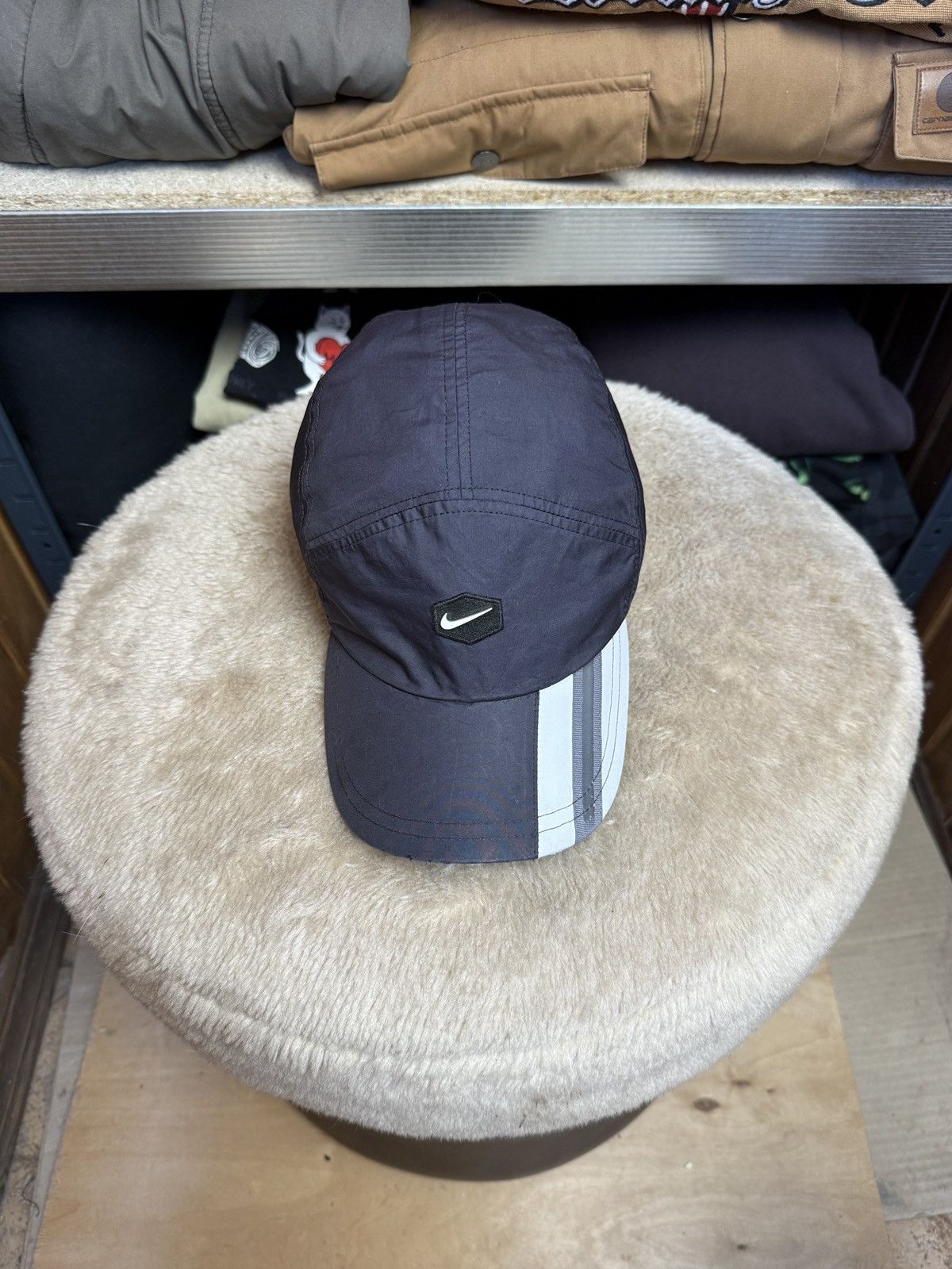 Nike Vintage Nike Nylon Y2K Drill 5 Panel Logo Cap/Hat Size ONE SIZE - 3 Thumbnail