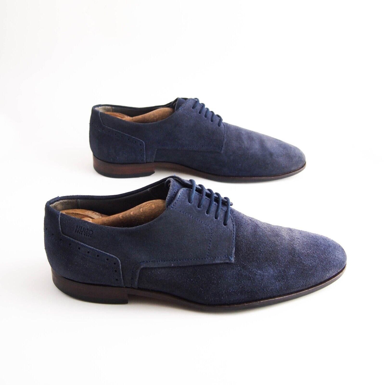 Hugo Boss Hugo Boss Derby Oxfords Blue Suede Mens EU 41 US 8 Size US 8 / EU 41 - 6 Thumbnail