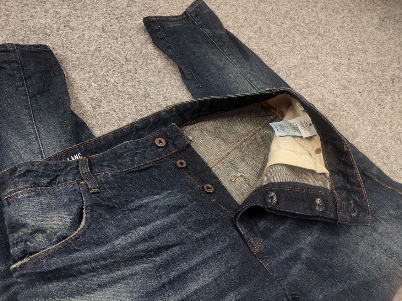 G-Star G Star Raw lanc 3d tapered Faded Denim Jeans Vintage LGB Size US 34 / EU 50 - 12 Thumbnail