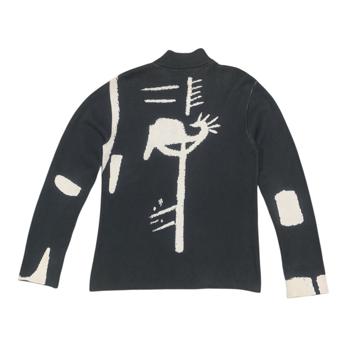 agnes b. Agnes B Homme x Laone Lopes Pull d'artiste Knit Sweater Size US S / EU 44-46 / 1 - 6 Thumbnail