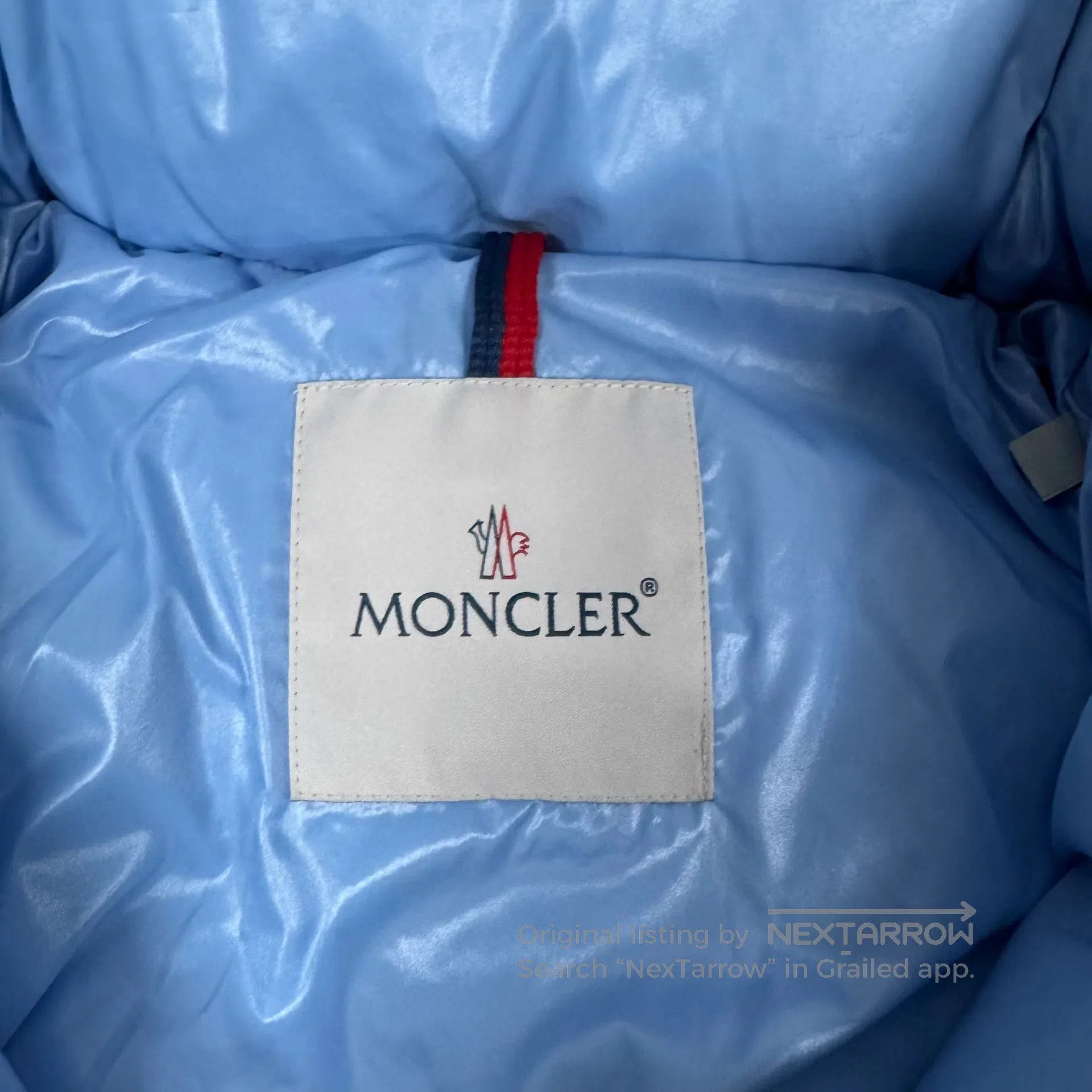 Moncler Moncler Maire Sky Blue Glossy Classic Hooded Down Jacket| Size US L / EU 52-54 / 3 - 6 Thumbnail