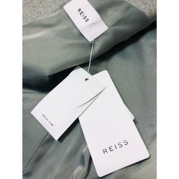 Reiss Reiss Mens Gray Peak Hopsack Woven Wool Blazer Suit Jacket S Size 40R - 9 Thumbnail