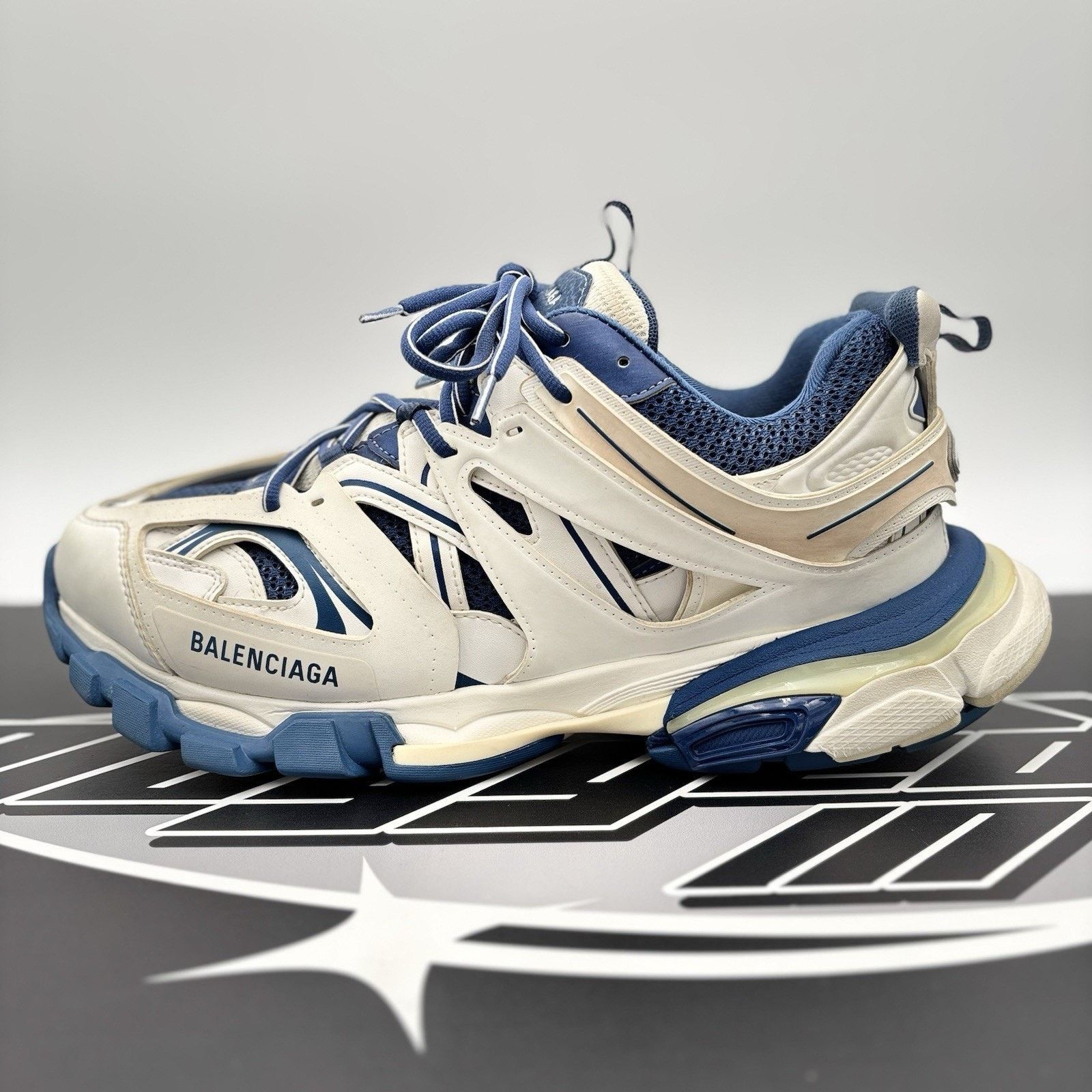 Balenciaga Balenciaga Track ' White, Navy ' | GOOD CONDITION! Size US 11 / EU 44 - 11 Thumbnail