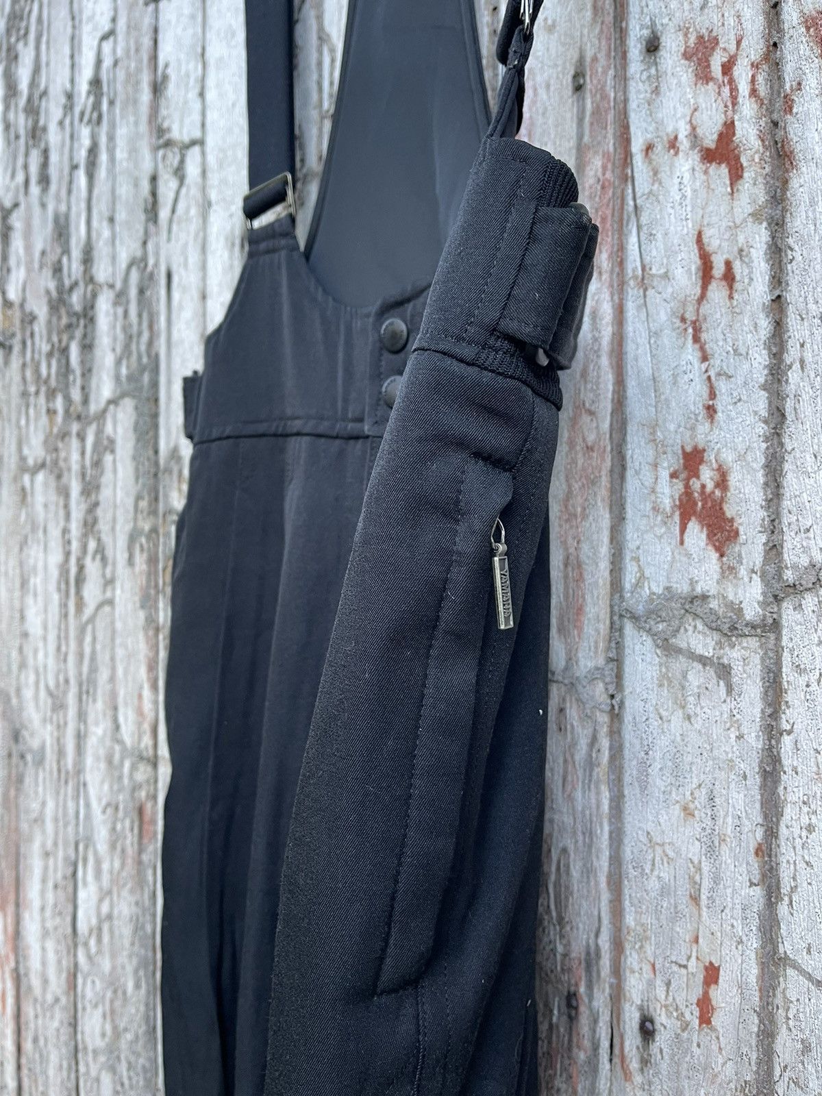 Vintage Yamaha Technical Snow Bib Overalls (Black / JASPO L) Size US 30 / EU 46 - 5 Thumbnail
