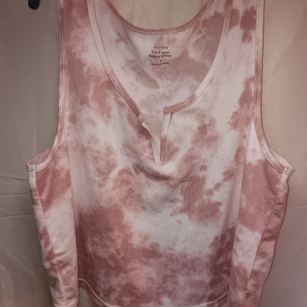 Romeo Gigli Gilly Hicks, tye dye, cropped tank top, womens S, euc Size XS / US 0-2 / IT 36-38 - 1 Thumbnail