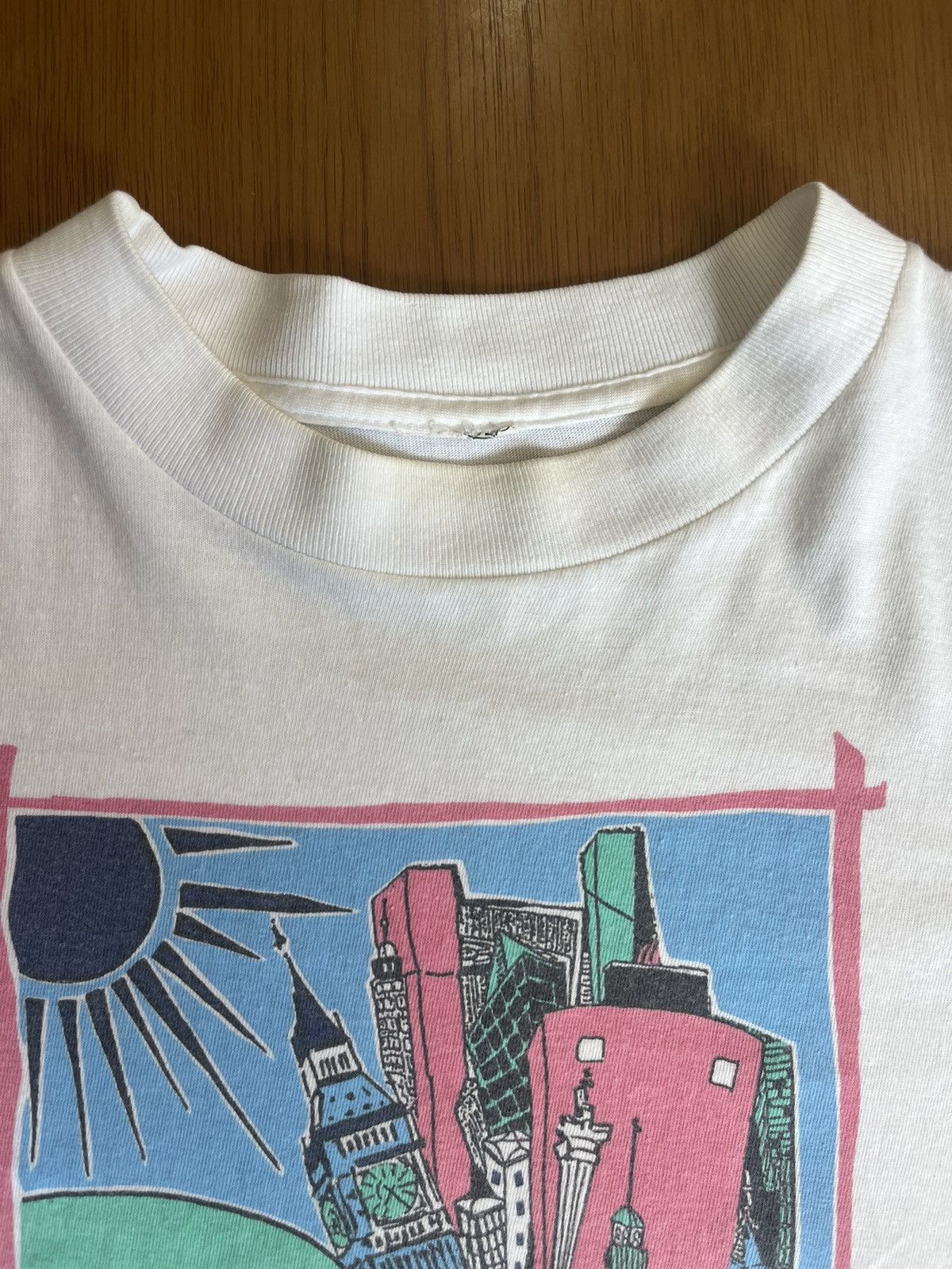 Arts & Science Vintage PDFM Artwork Design City Tower 90’s Tshirt Size US L / EU 52-54 / 3 - 4 Thumbnail