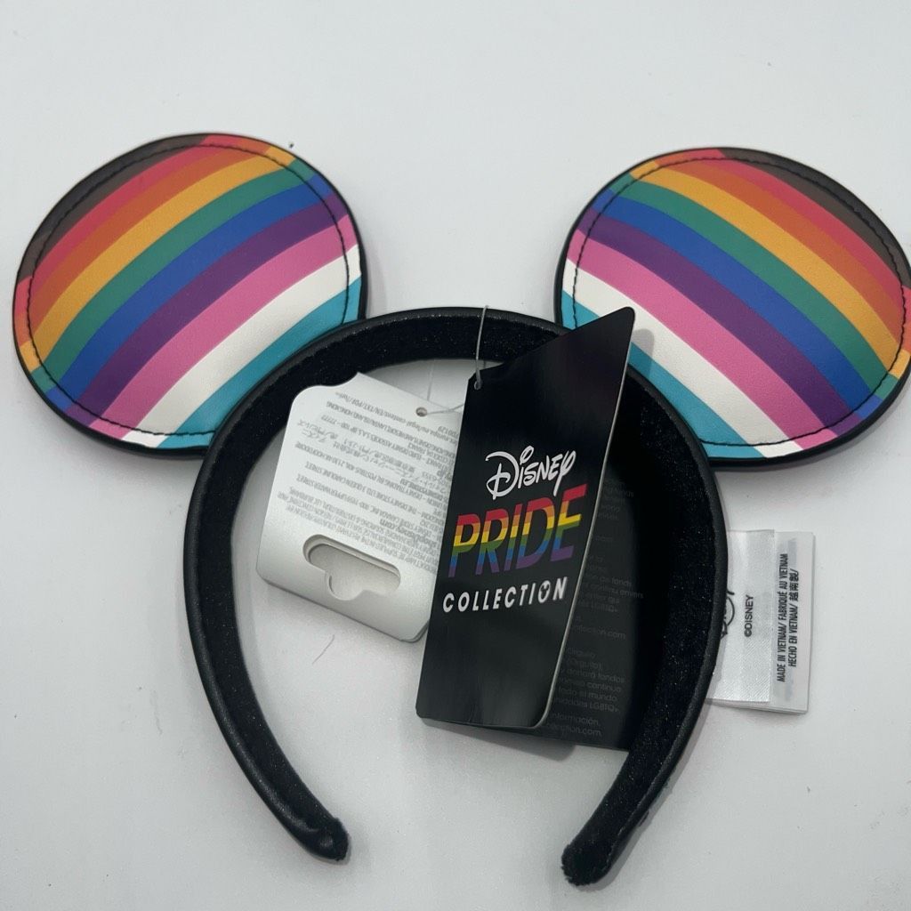 Disney Disney Pride Faux Leather Rainbow Minnie Ears Size ONE SIZE - 1 Thumbnail